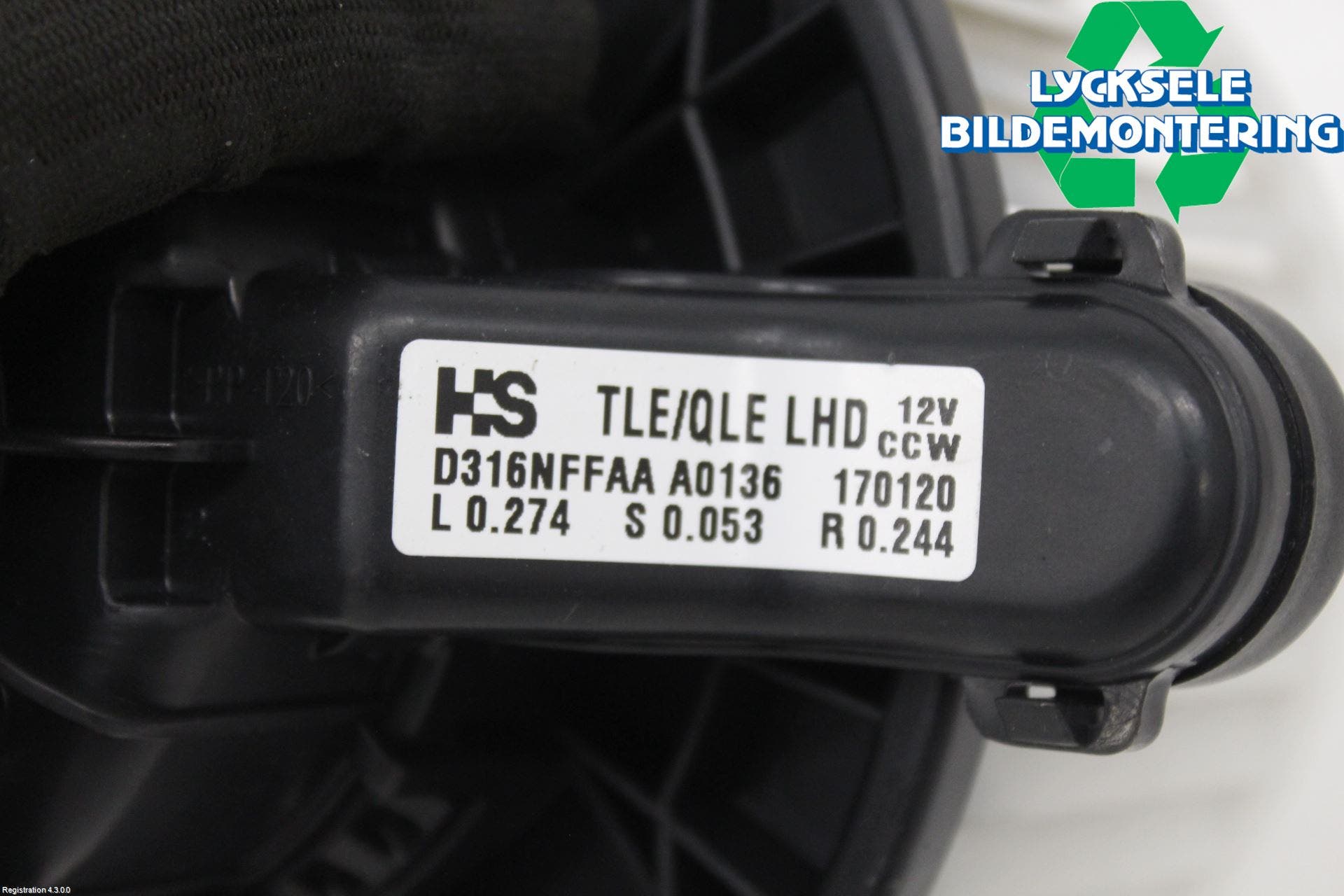 Kia SPORTAGE (QL) 16-21 Ac Värmefläkt