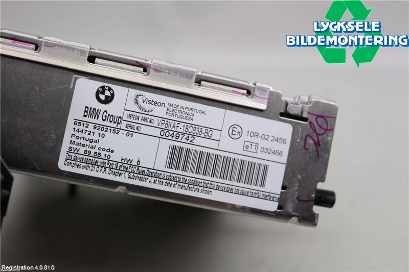 BMW 1 E87/81 5D/3D 03-11 Cd Radio - Multimediapanel