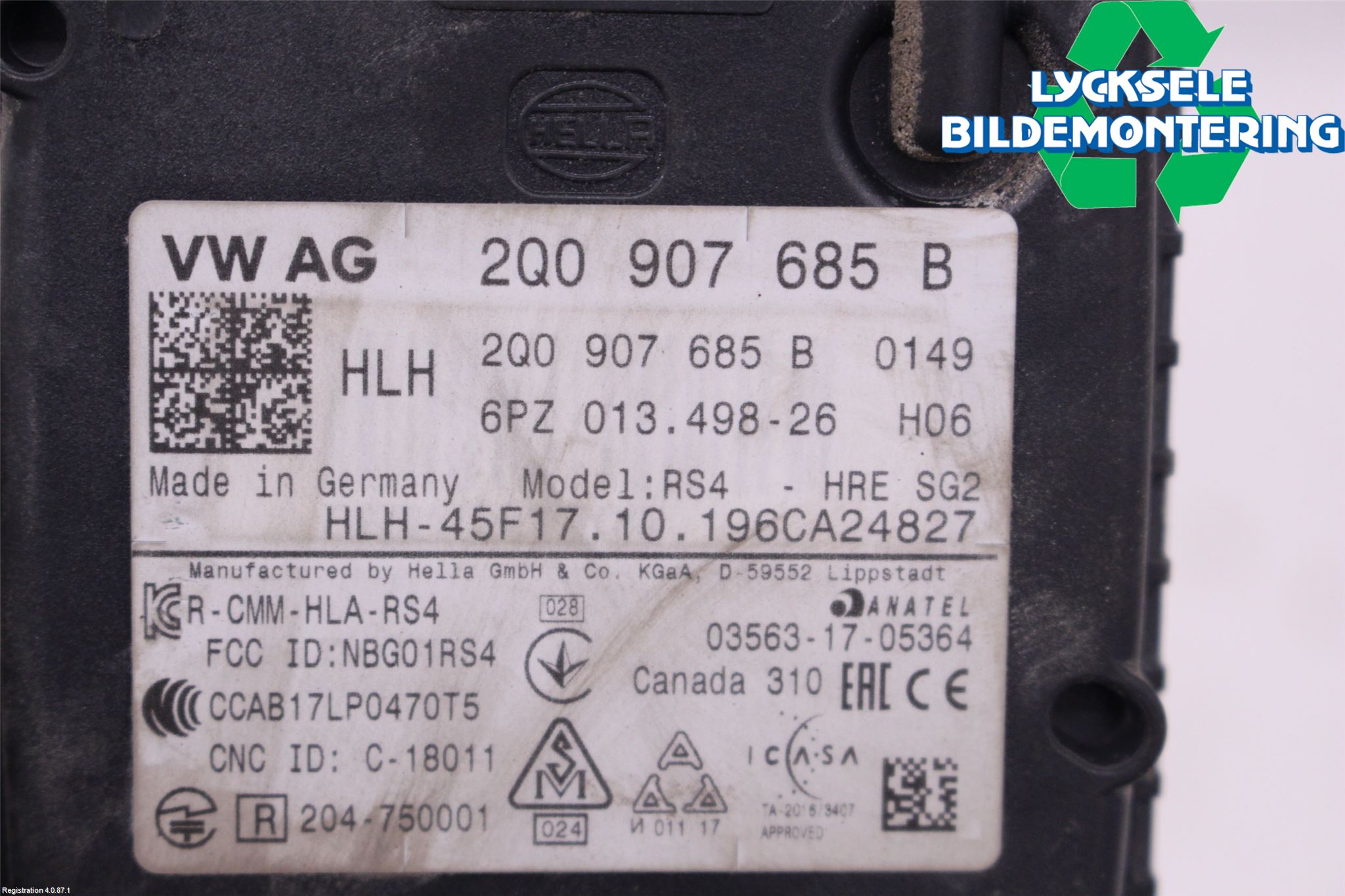 Skoda SUPERB 16-24 Sensor Aktivt Kollisionsskydd