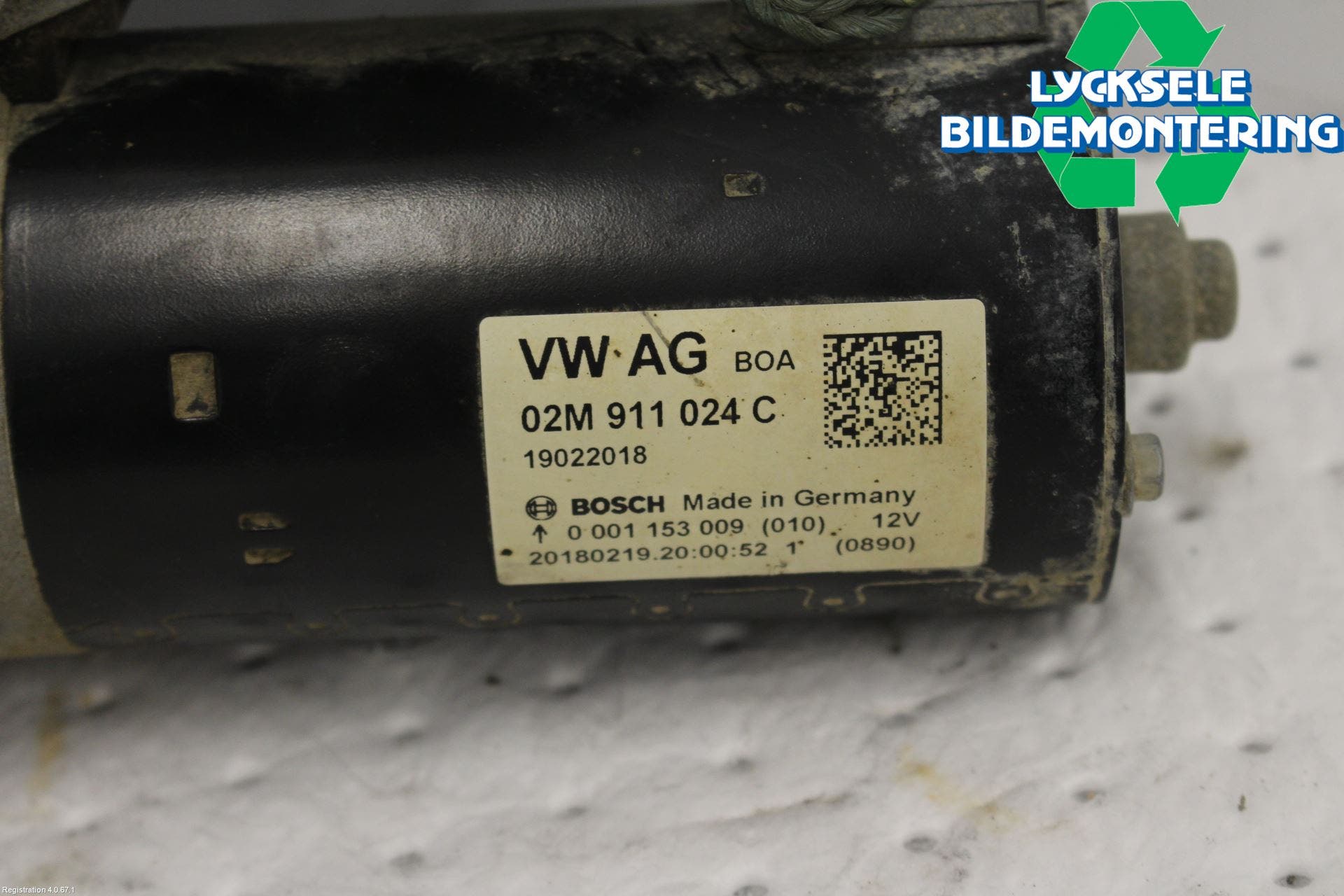 Volkswagen VW CADDY 16-20 Startmotor Diesel