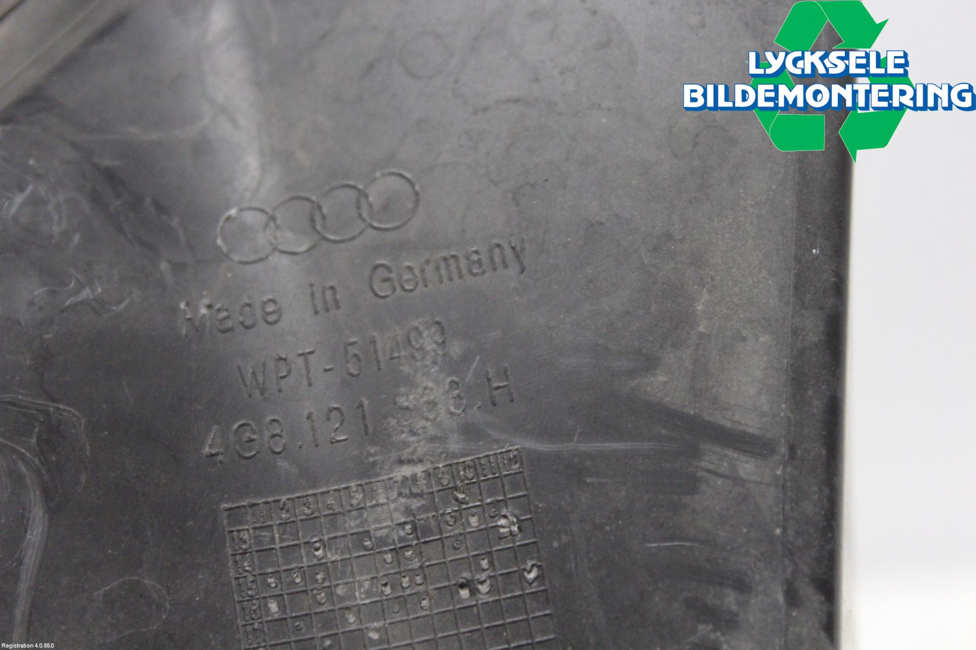 Audi A7/S7 4G 11-17 Deflektor Plåt-Plast Kylning