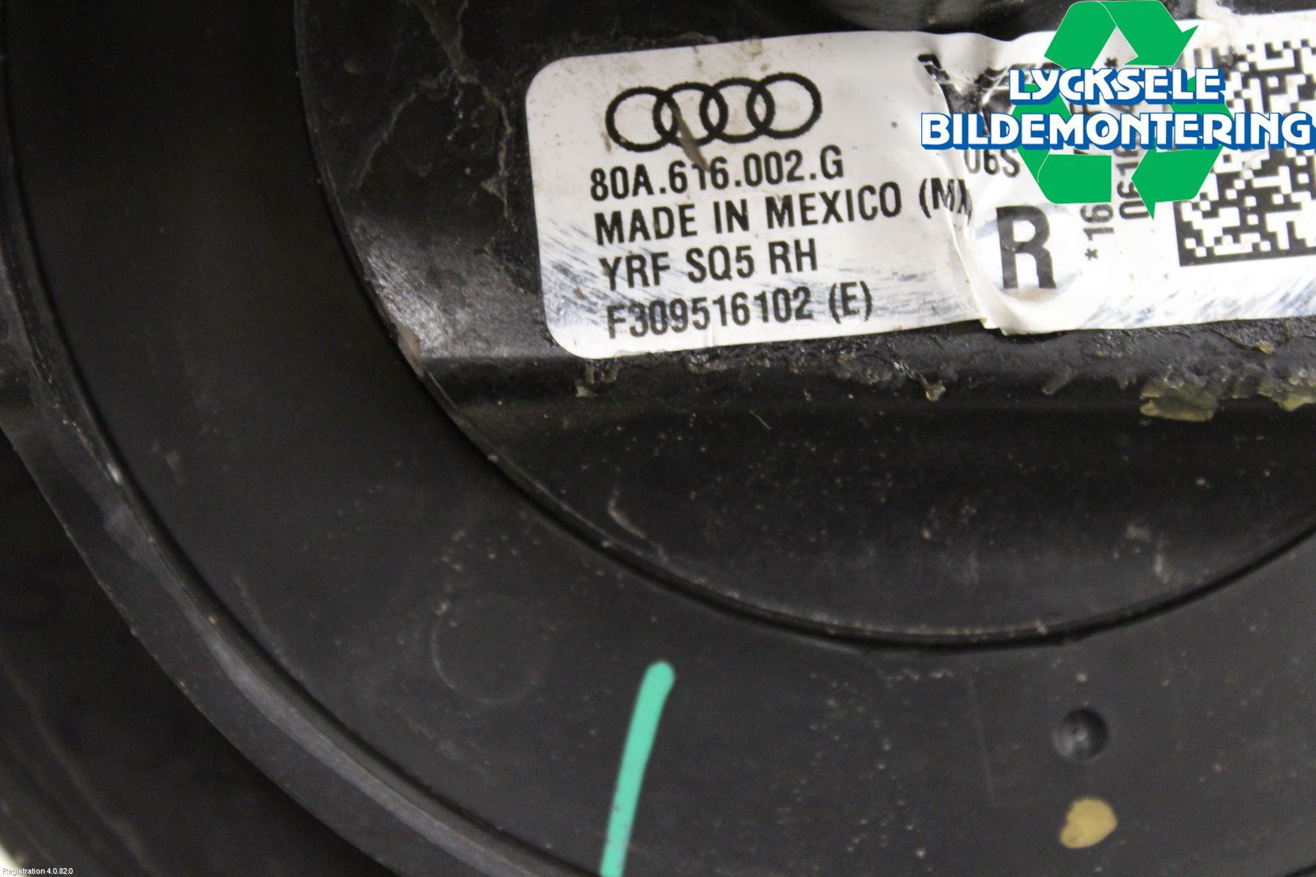 Audi Q5/SQ5 17- Nivå-Luftfjädring Bälg