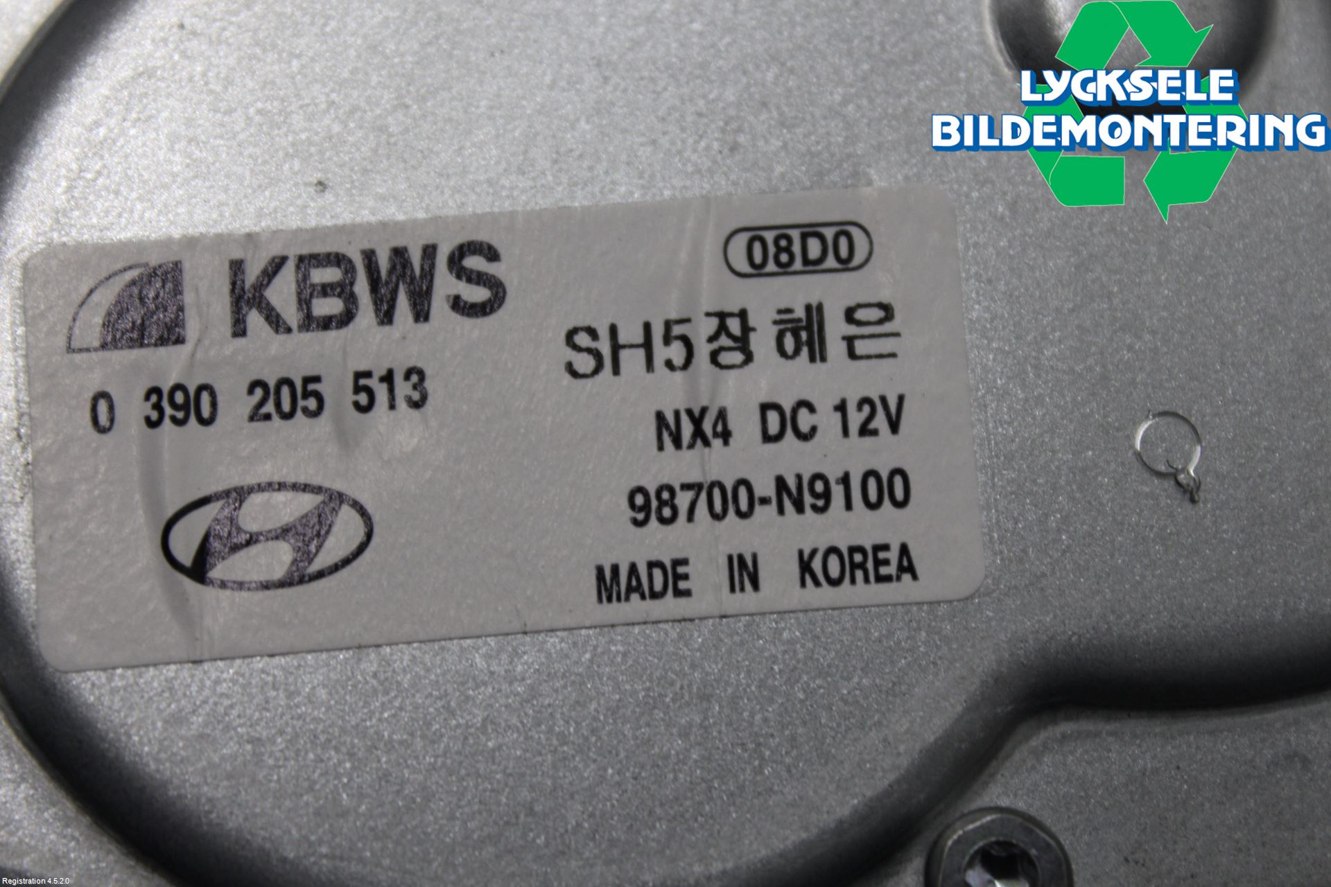 Hyundai TUCSON 05- Torkarmotor Baklucka