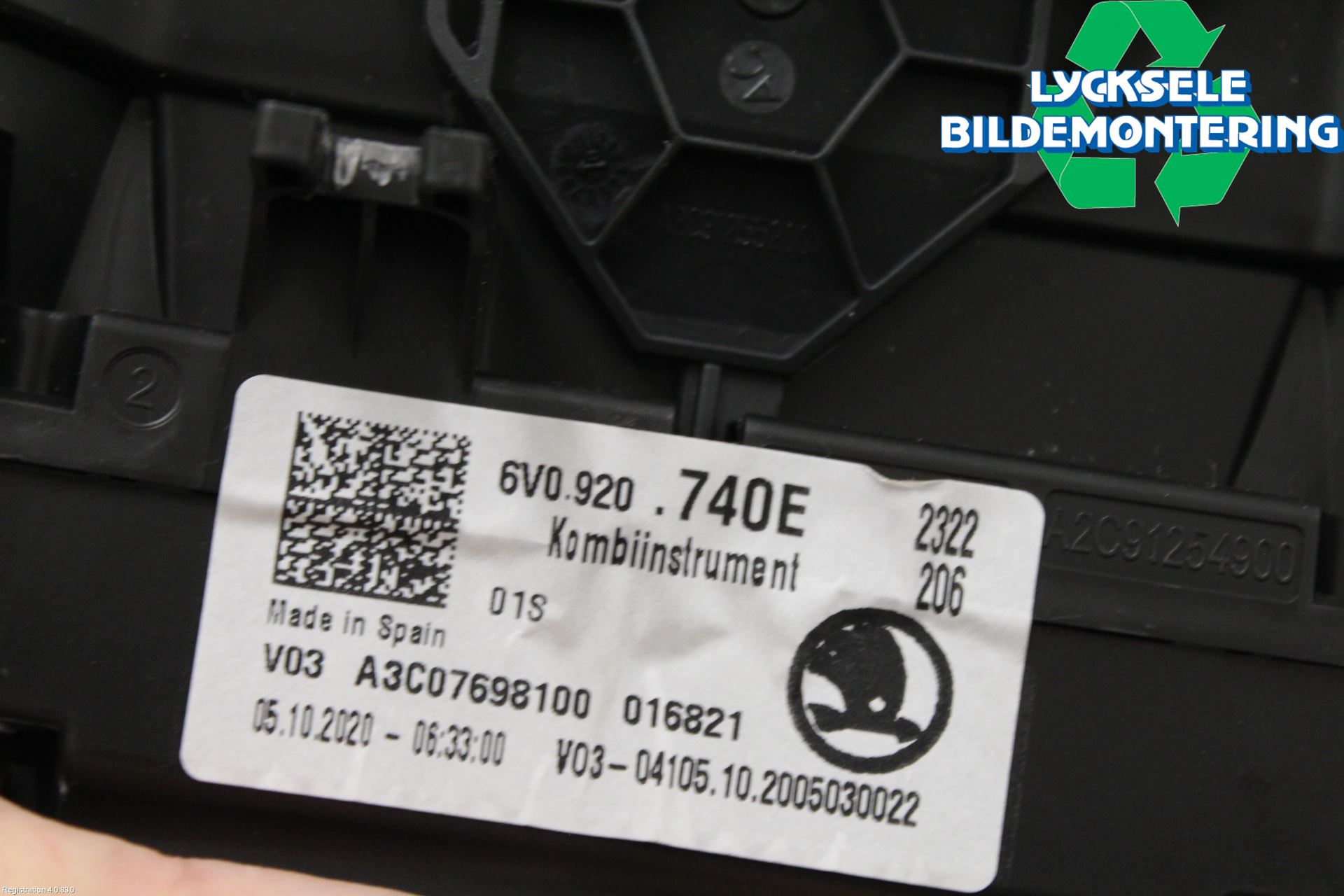 Skoda FABIA 15-21 Instrument Komb