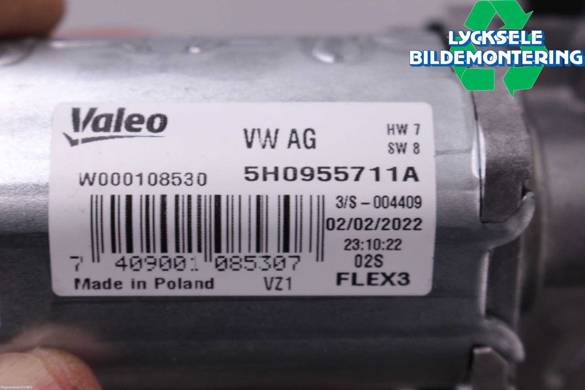 Volkswagen VW ID.4 21- Torkarmotor Baklucka