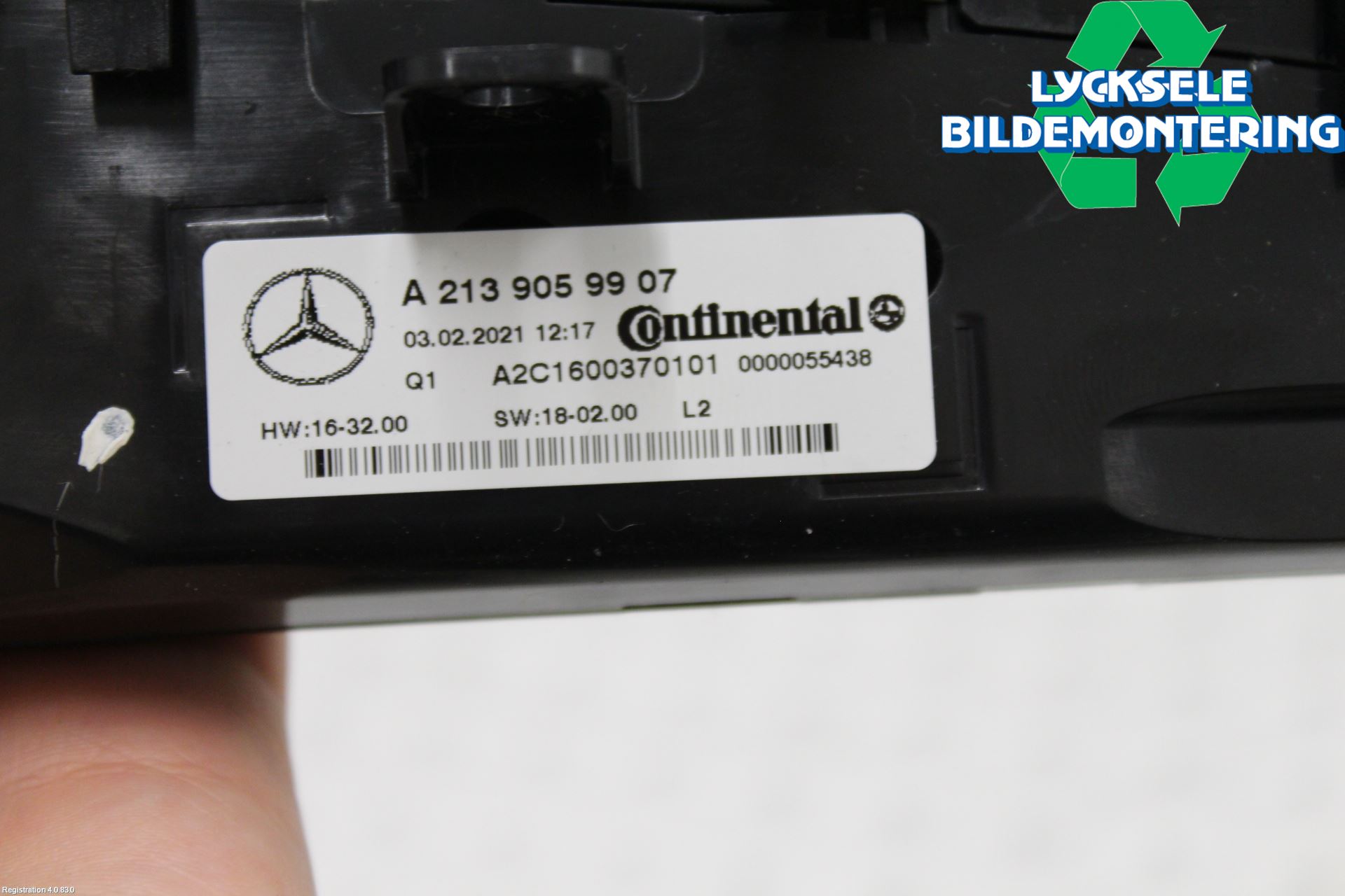 Mercedes-Benz MB E-KLASS (W213) 16-23 Ac Styrenhet Ac Manöveren