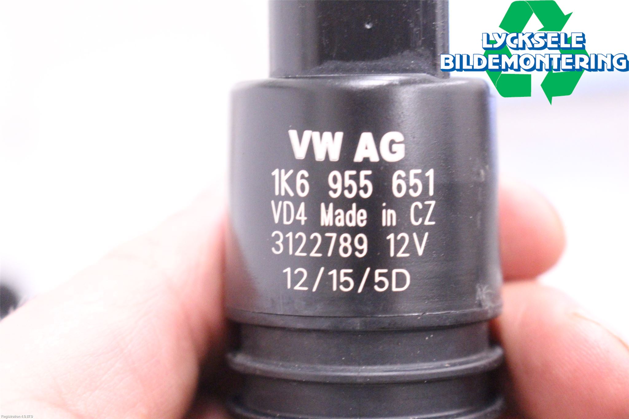 Volkswagen VW PASSAT 15-19 Spolarpump Vindruta
