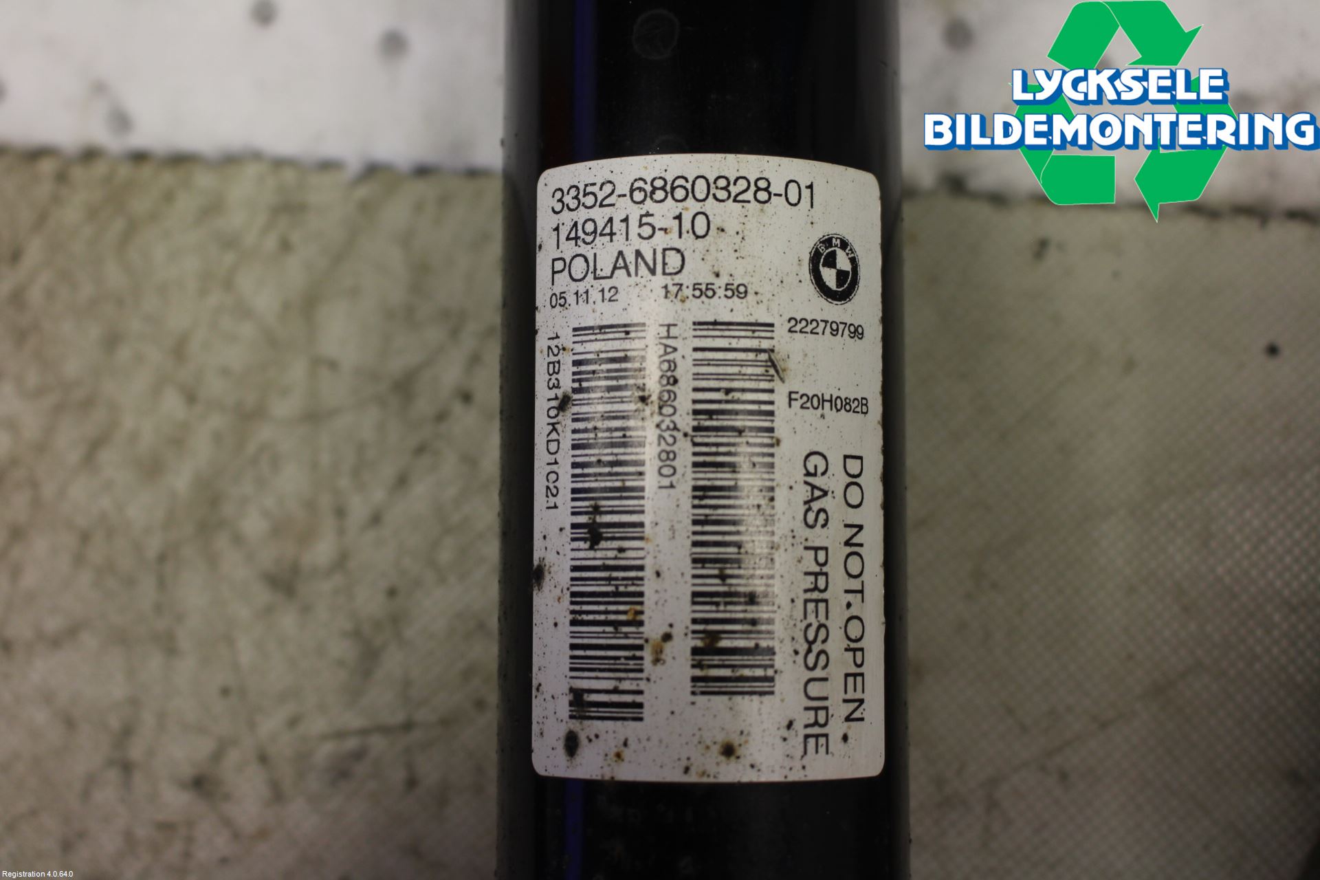 BMW 1 F20/F21 11-19 Stötdämpare Bak