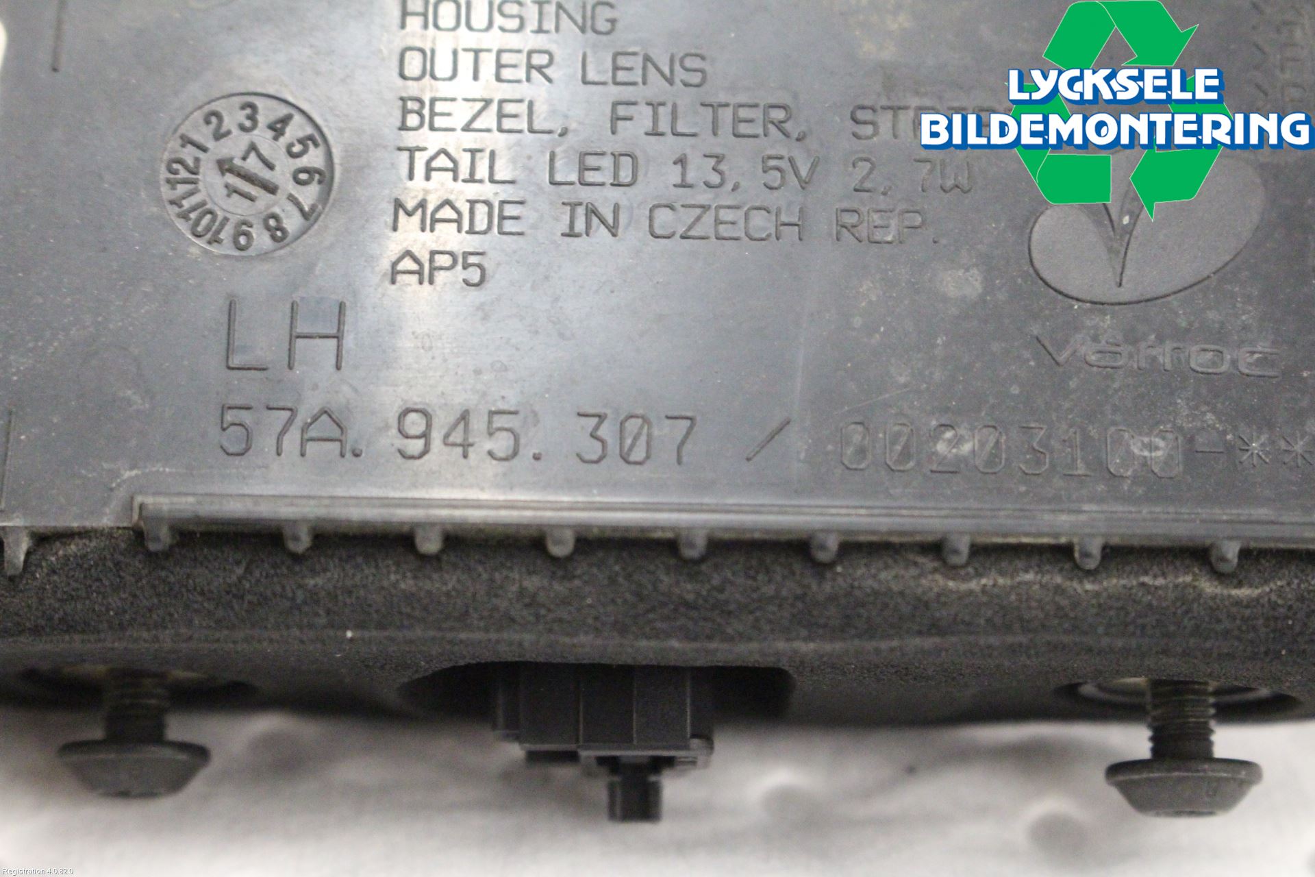 Skoda KAROQ 18- Bakljus Lucka Vä