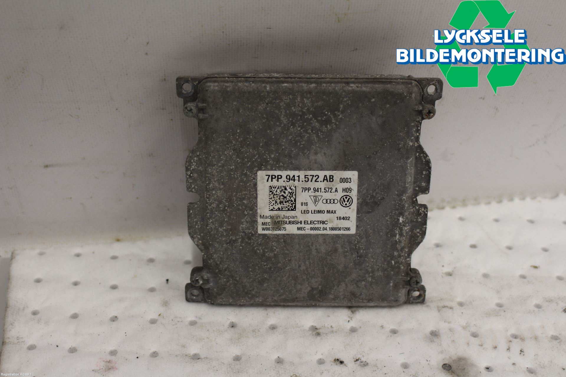 Audi A4/S4 B9 16-19 Styrenhet Strålkastare