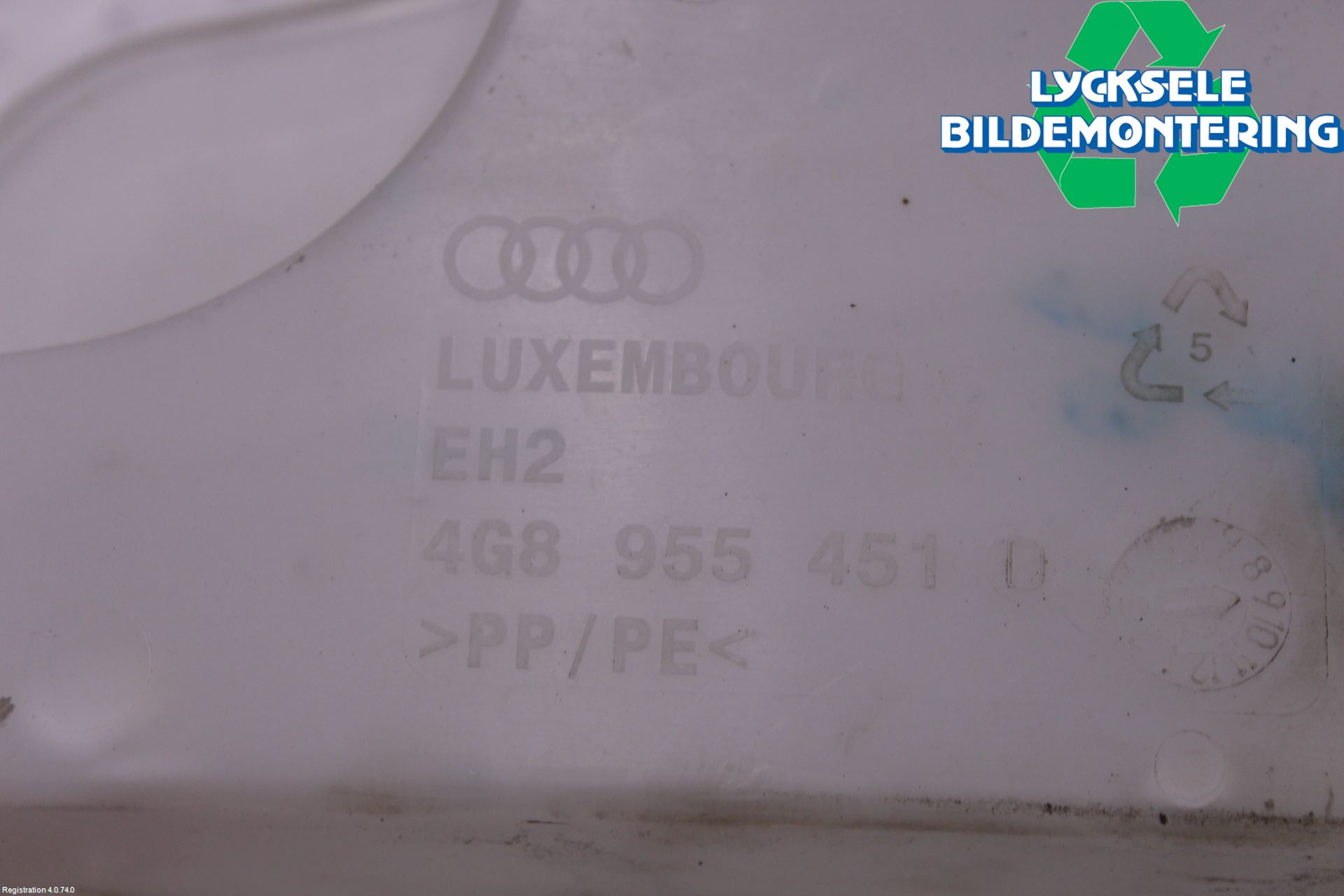 Audi A6/S6 4G 11-18 Spolartank Vindruta-Strål