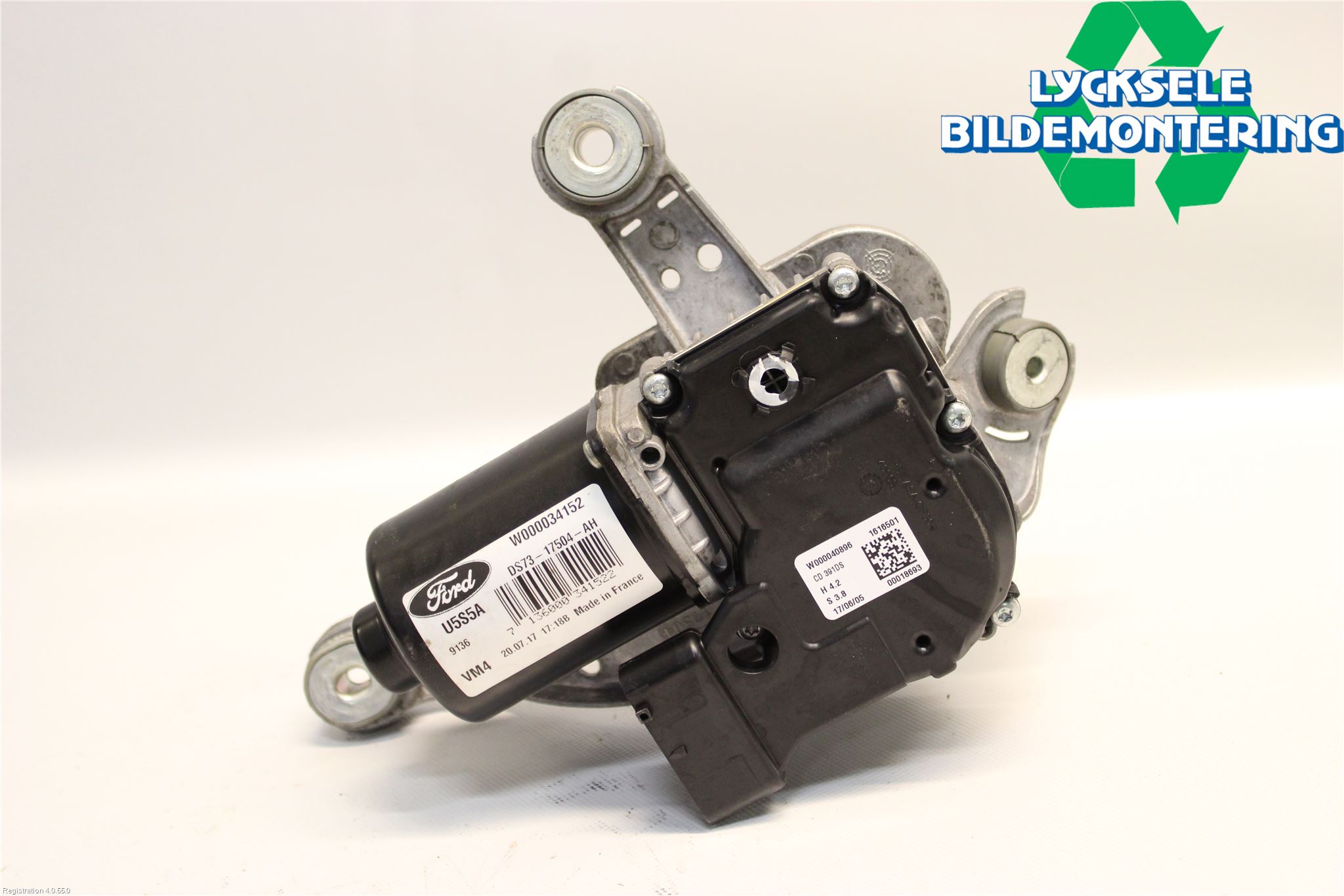 Ford MONDEO 15-22 Torkarmotor Vindruta