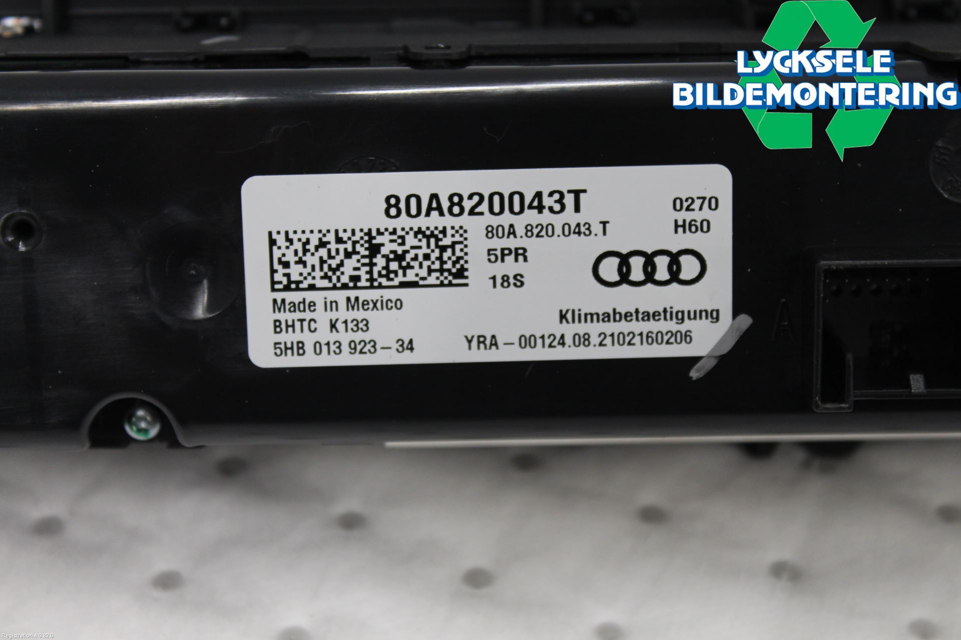 Audi Q5/SQ5 17- Ac Styrenhet Ac Manöveren