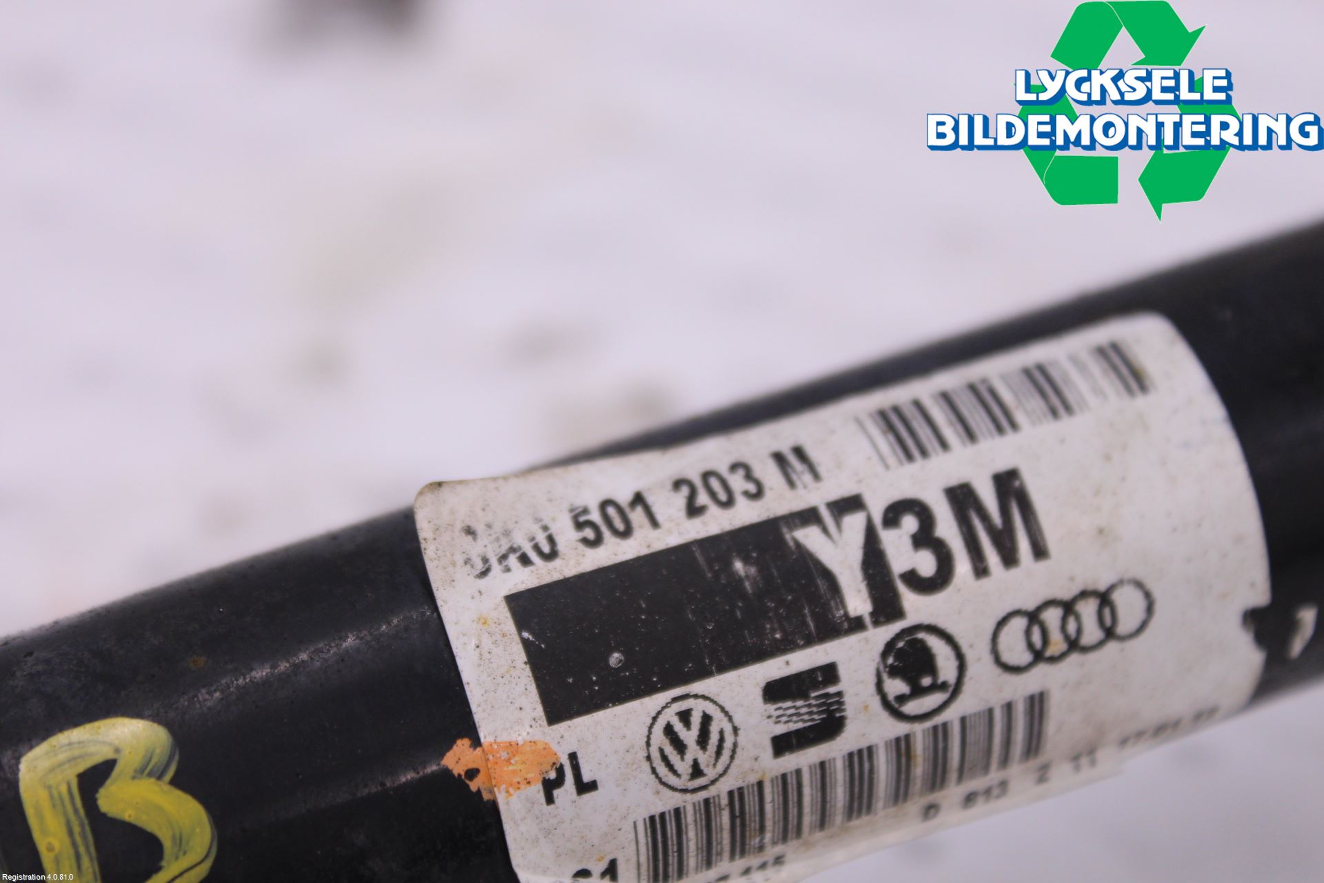 Audi A4 12-15 Drivaxel Bak Höger