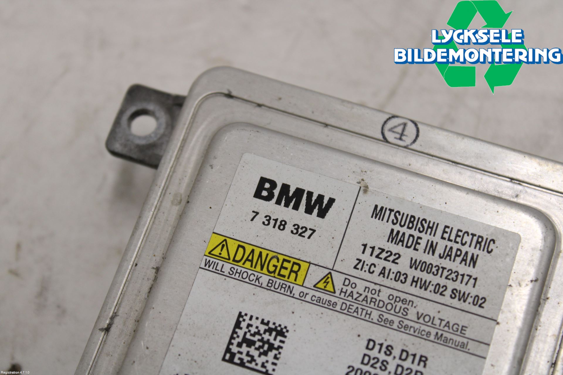 BMW 5 F10/F11/F18 09-17 Styrenhet Strålkastare