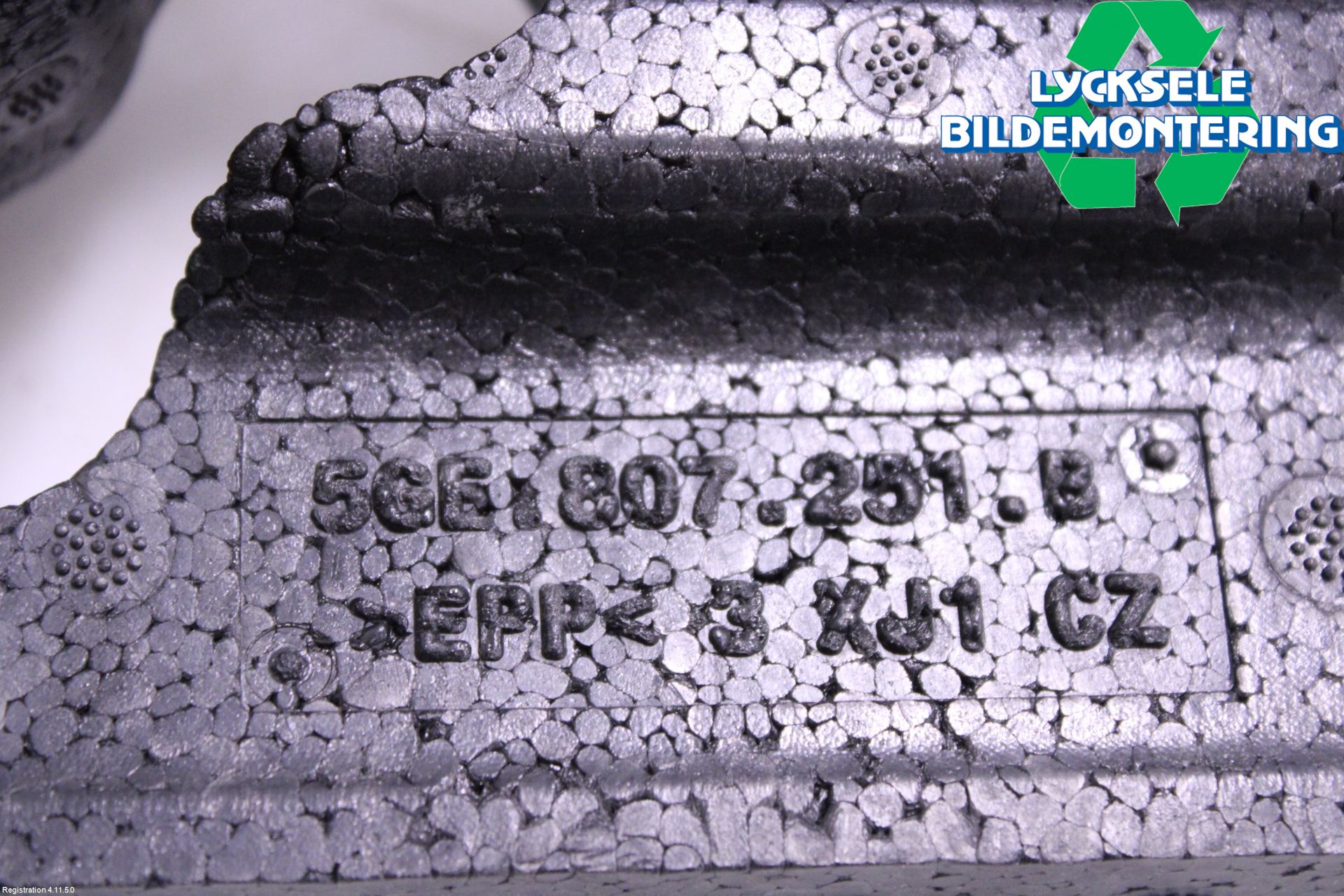 Volkswagen VW GOLF / E-GOLF VII 13-20 Stötfångare Deformelement Bak