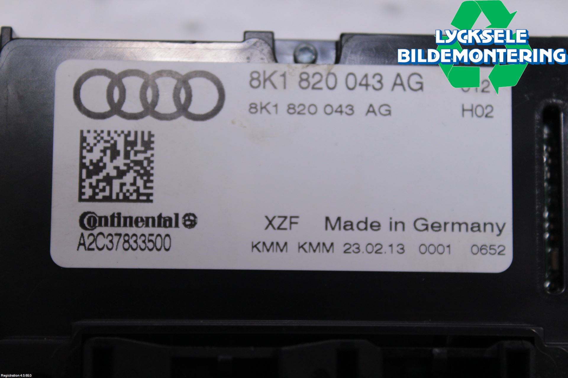 Audi A4 ALLROAD 09-16 Ac Styrenhet Ac Manöveren