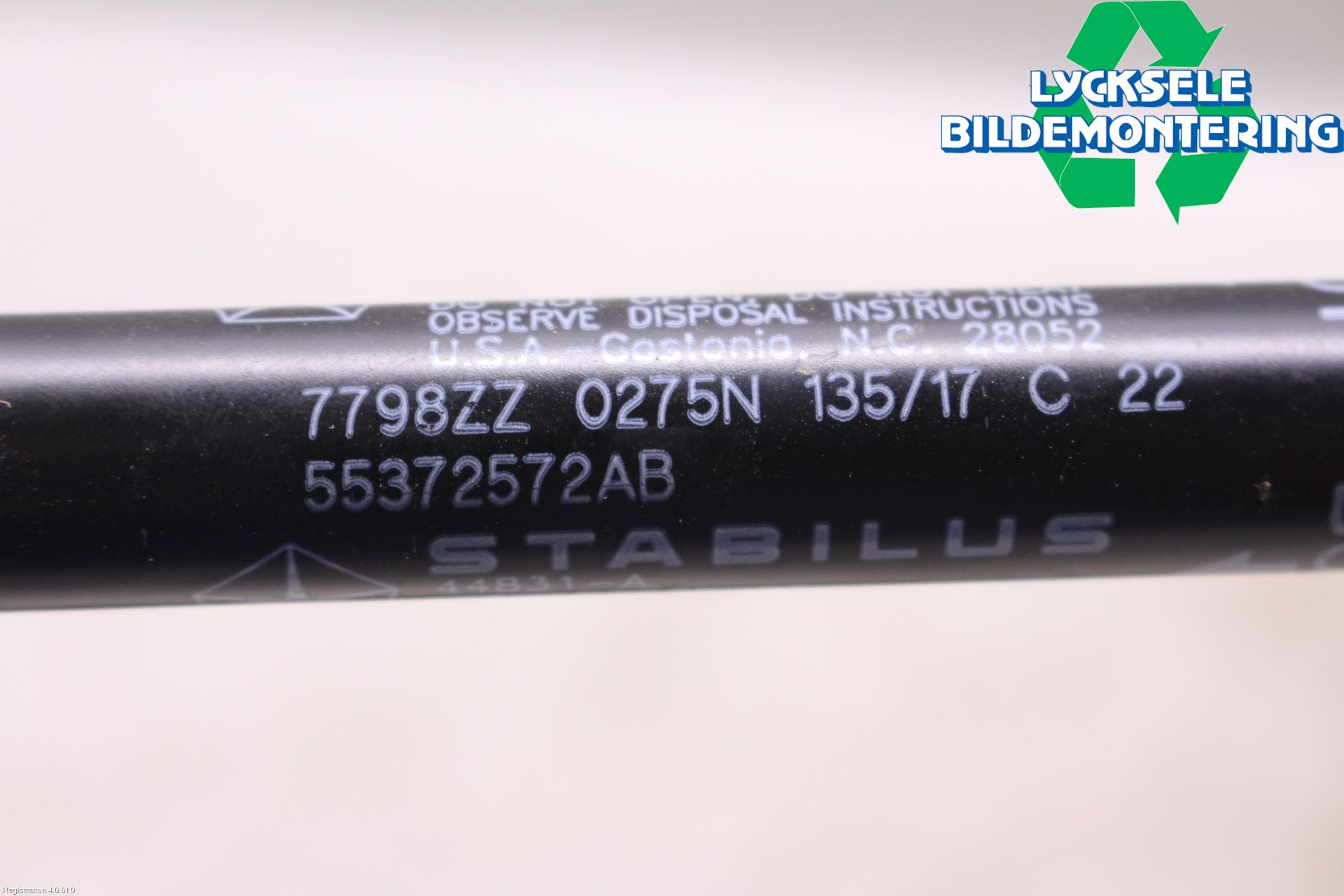 Dodge PICK UP RAM 81- Gasfjäder Motorhuv