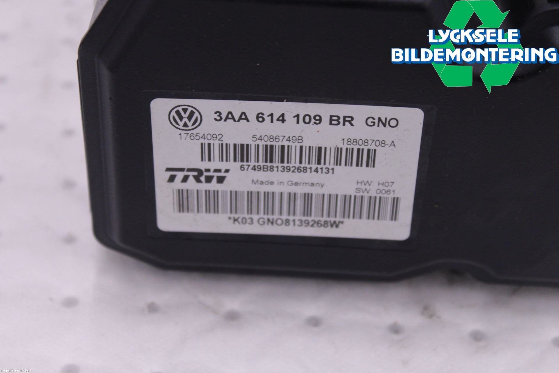 Volkswagen VW PASSAT 15-19 Abs Hydraulaggregat