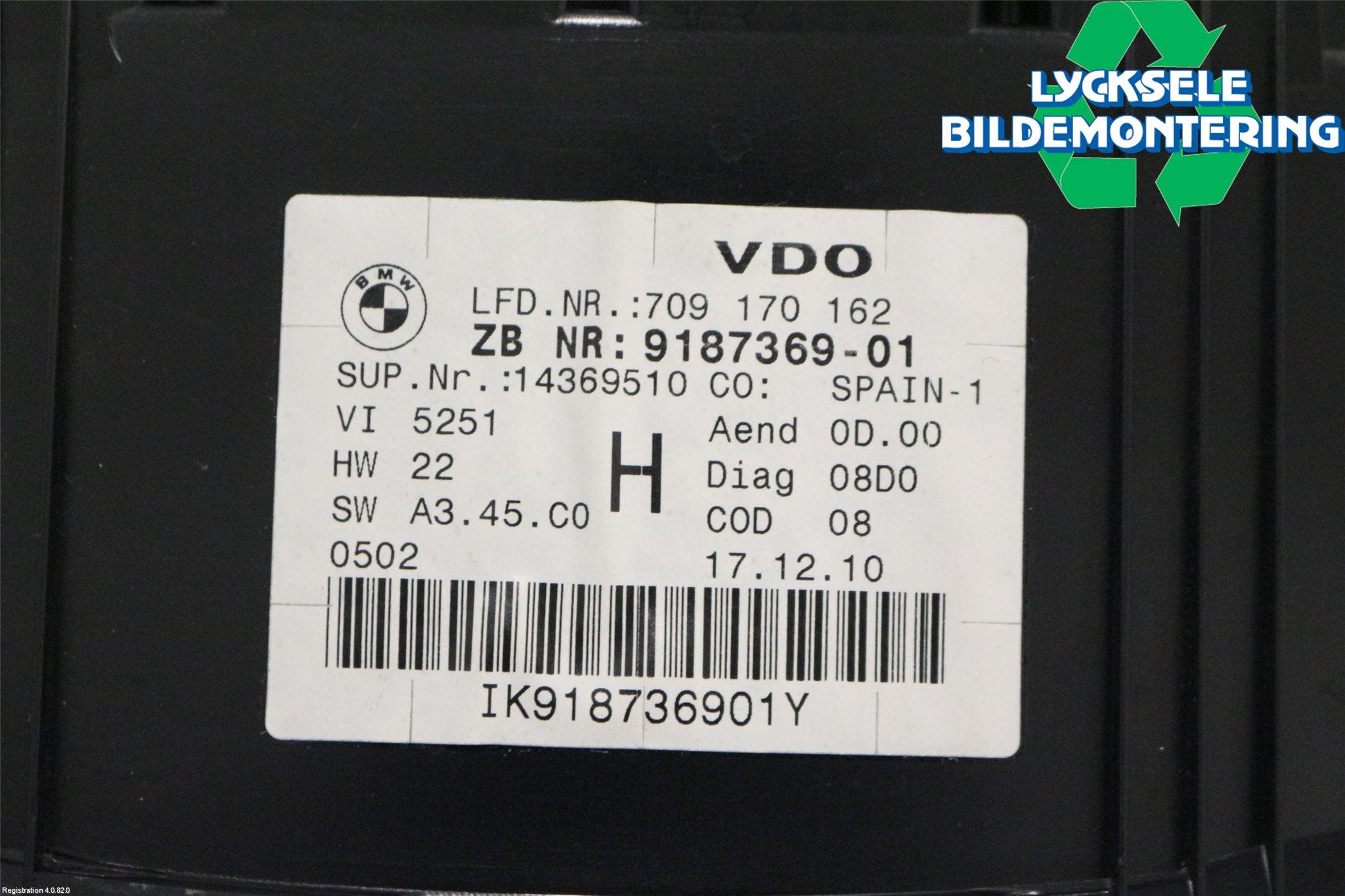 BMW X1 E84 10-15 Instrument Komb