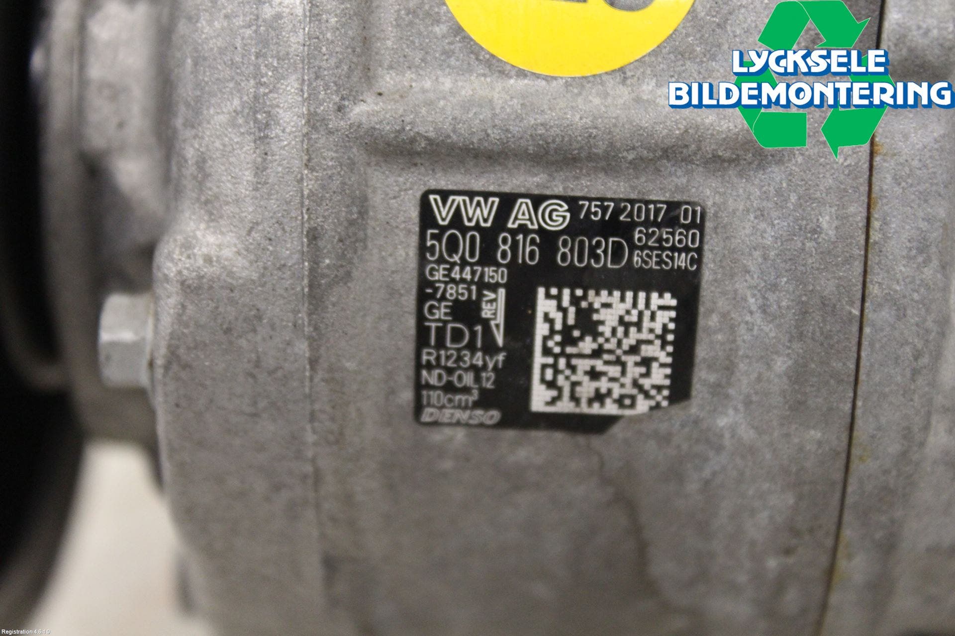 Volkswagen VW GOLF / E-GOLF VII 13-20 Ac Kompressor