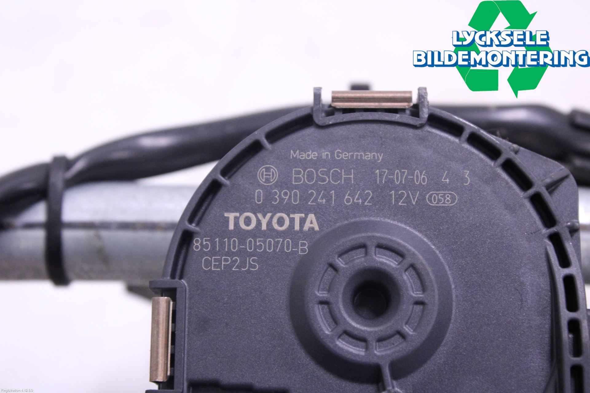 Toyota AVENSIS 16-18 Torkarmekanism Vindruta