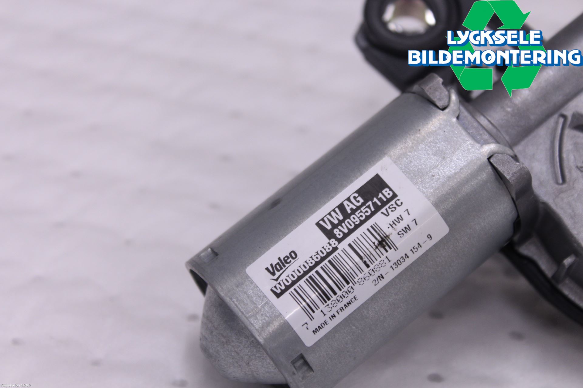 Audi A3/S3 8V 13-20 Torkarmotor Baklucka