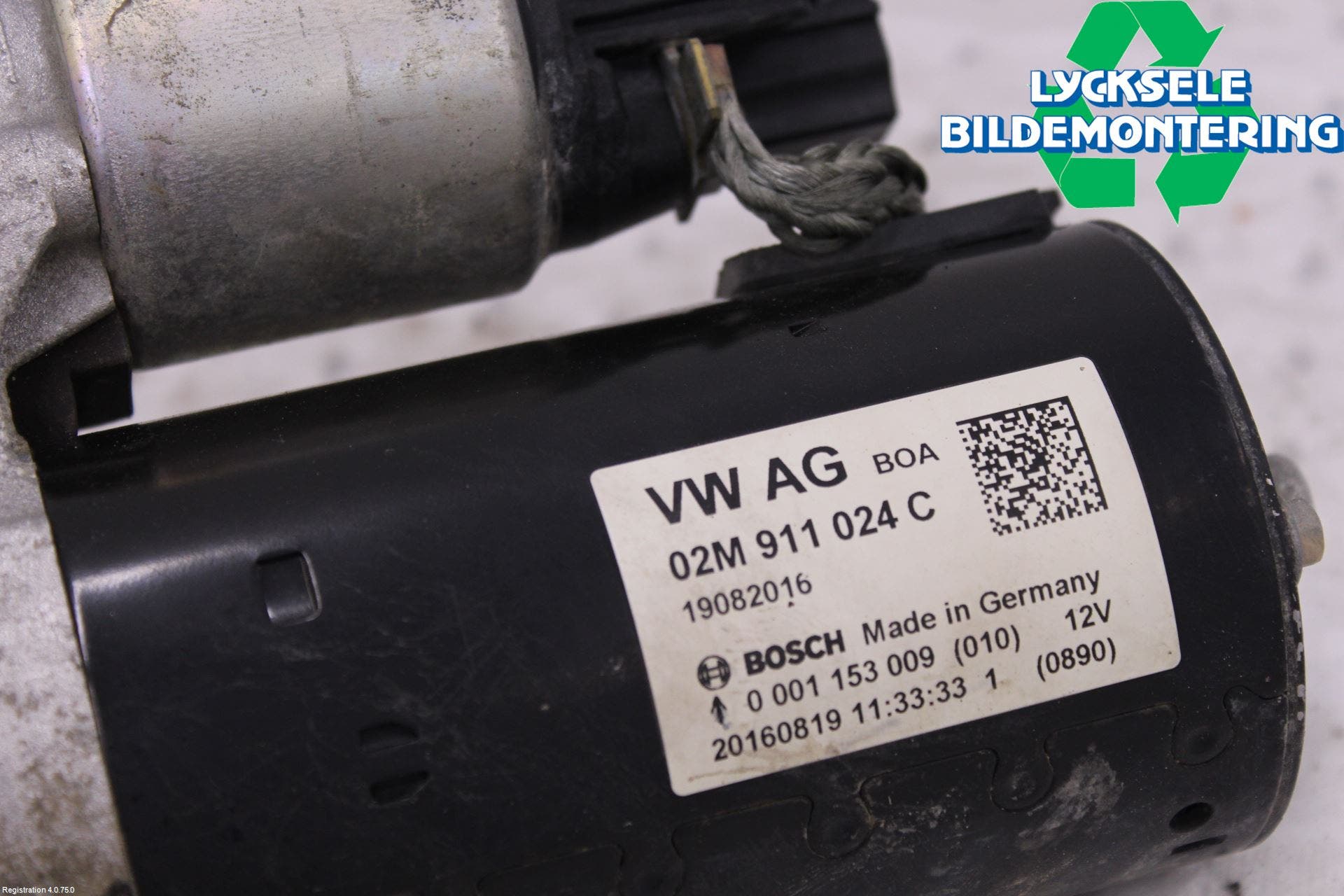 Volkswagen VW CADDY 16-20 Startmotor Diesel