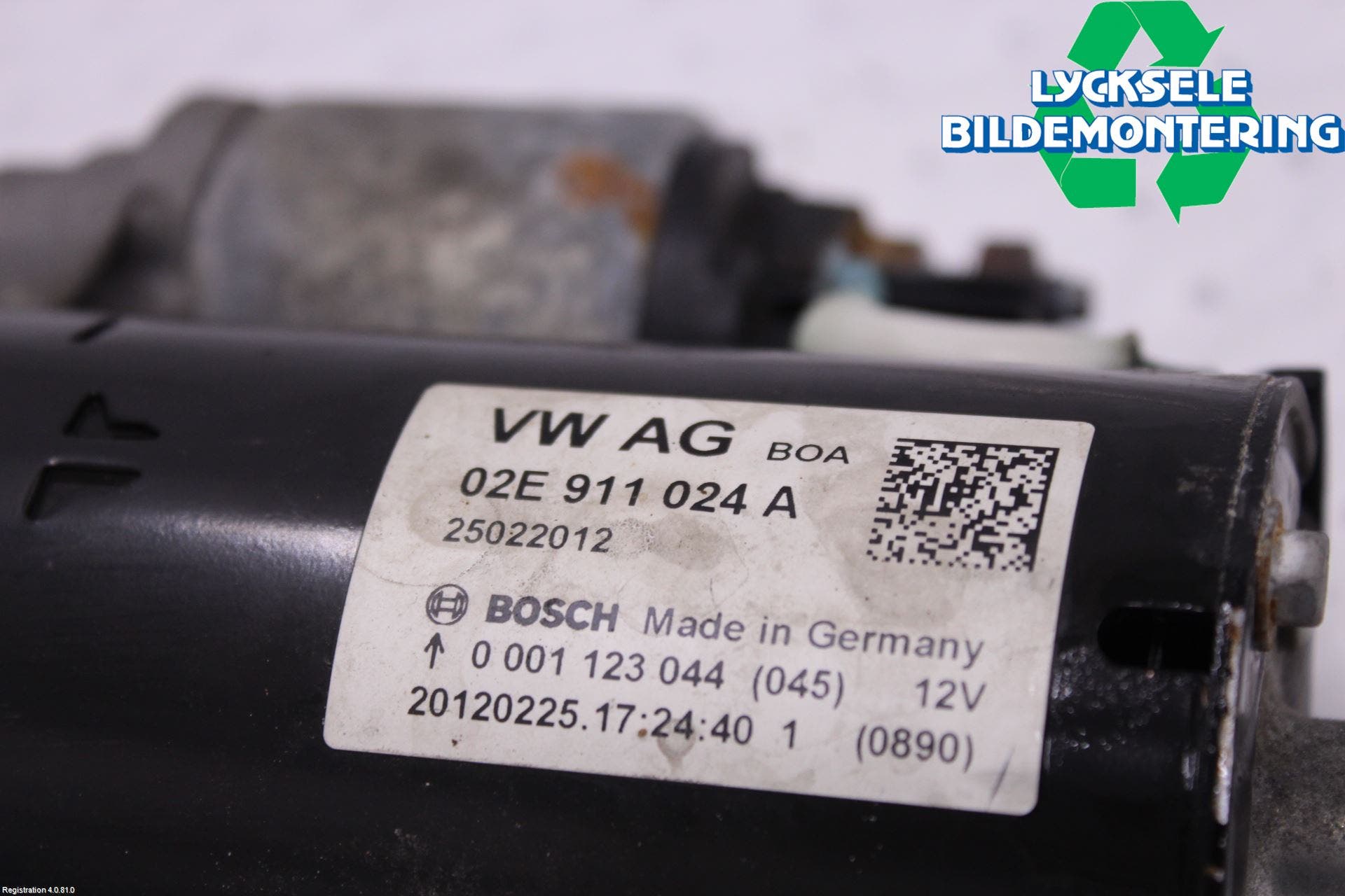 Volkswagen VW CADDY 11-15 Startmotor Diesel