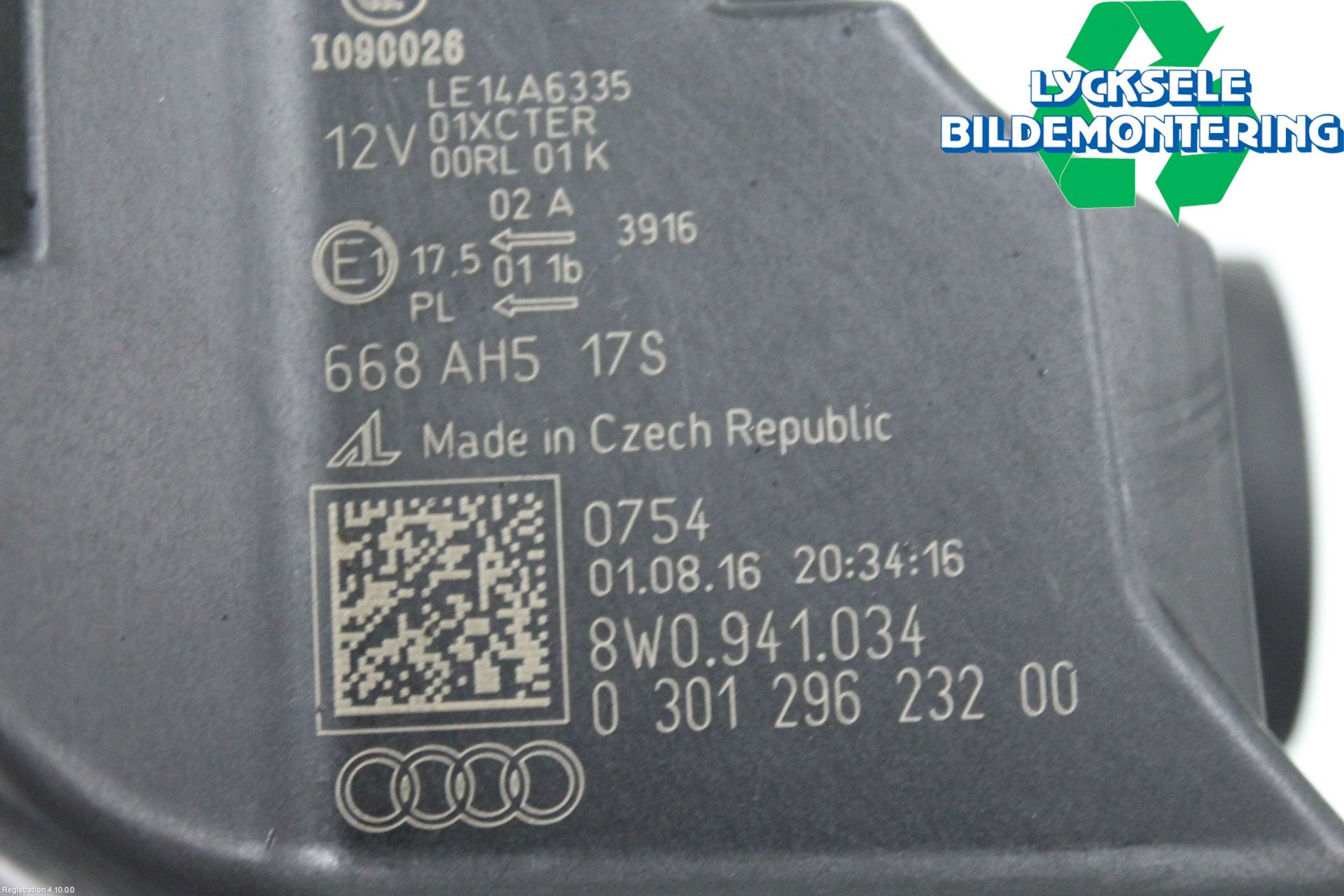 Audi A4/S4 B9 16-19 Strålkastare Höger