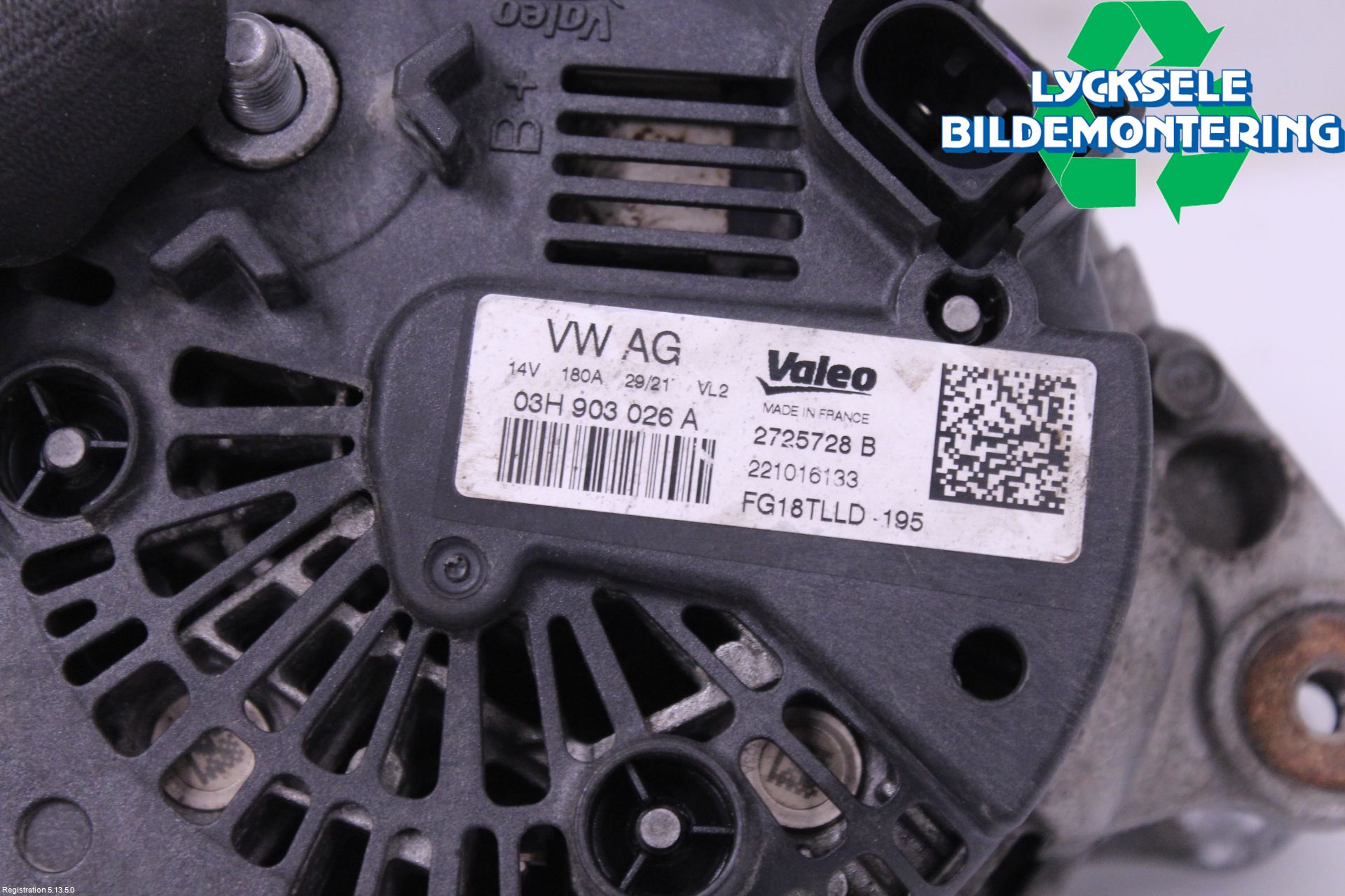 Volkswagen VW TRANSP/CARAVELLE (T6) 16-22 Generator