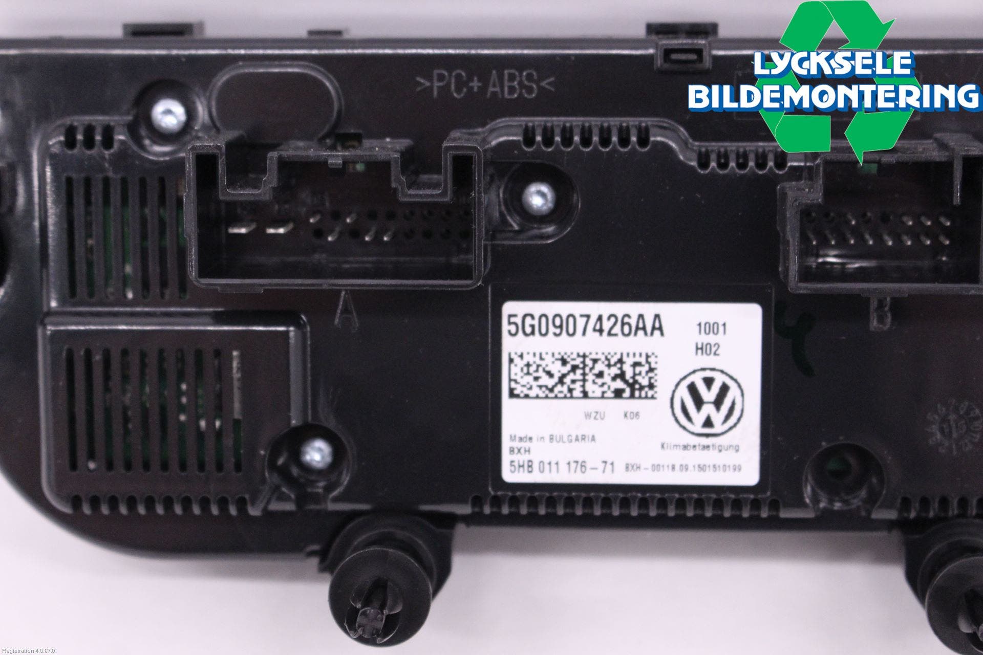 Volkswagen VW GOLF / E-GOLF VII 13-20 Ac Styrenhet Ac Manöveren