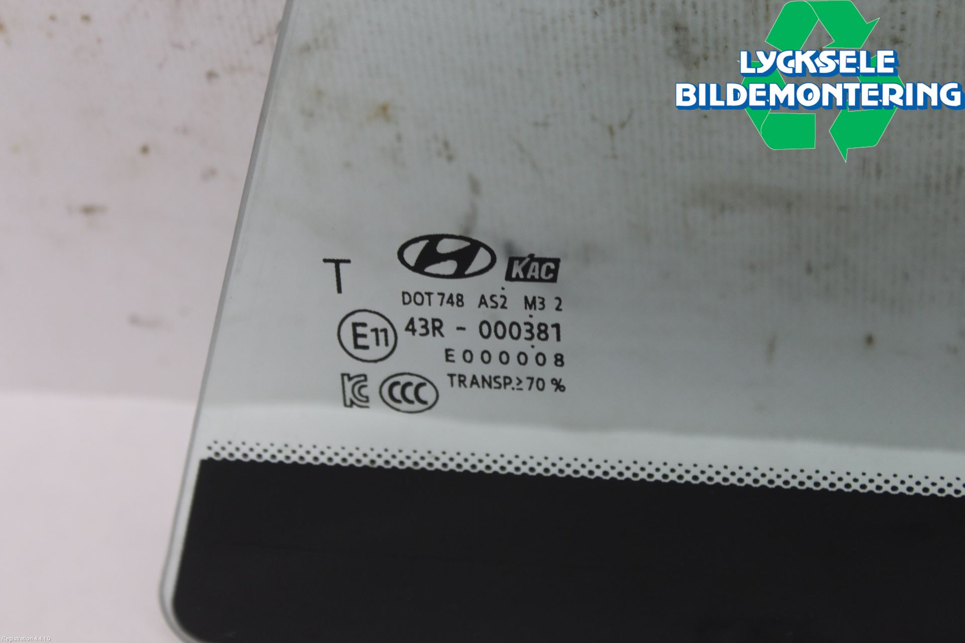 Hyundai IONIQ AE 17-22 Dörruta Bak Lilla Hö