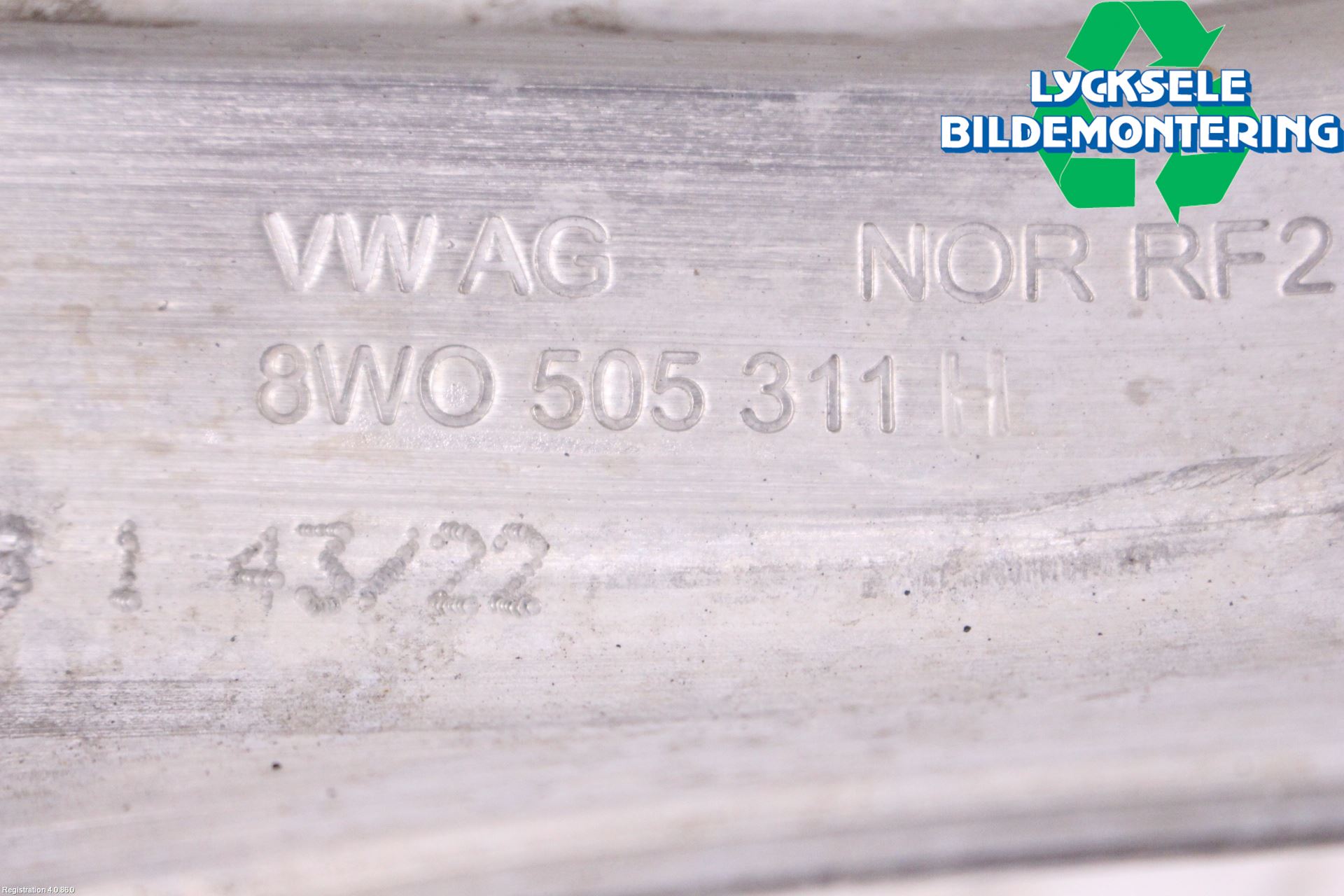 Audi A4/S4 B9 20- Bärarm Bak Vänster