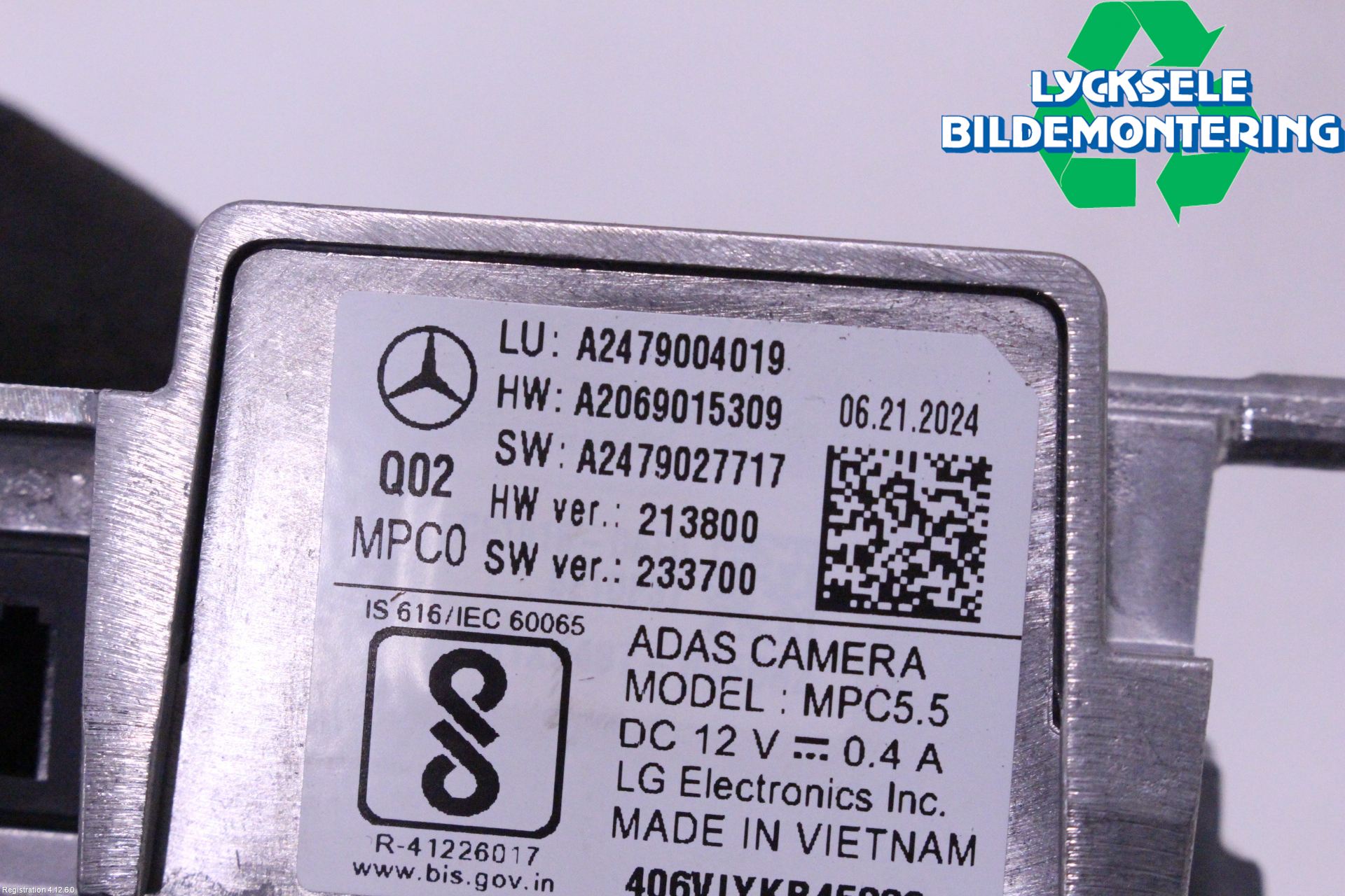 Mercedes-Benz MB VITO/V-KLASS (W640,W447,W448) 14- Parkeringshjälp Kamera
