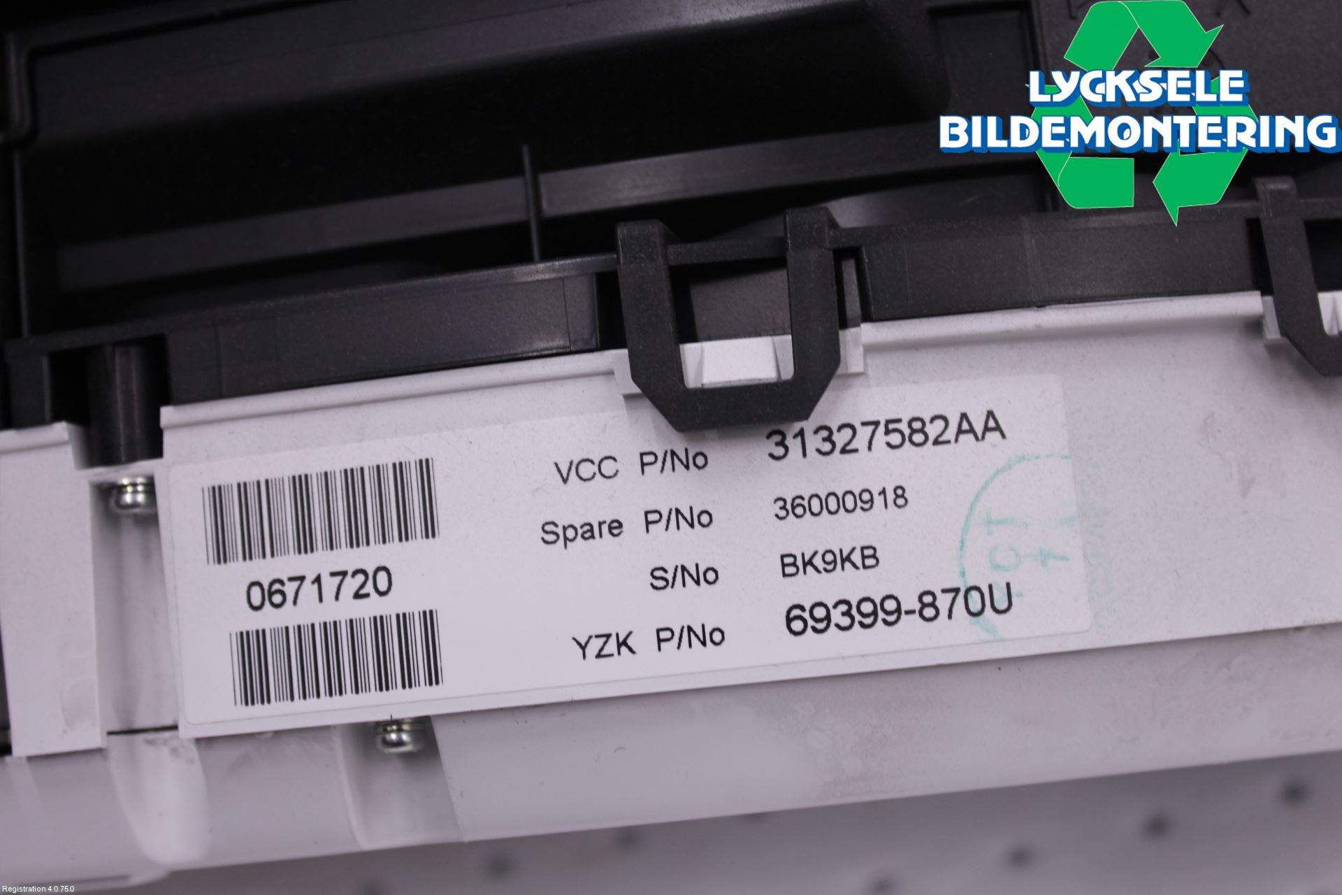 Volvo V70 08-13 Instrument Komb