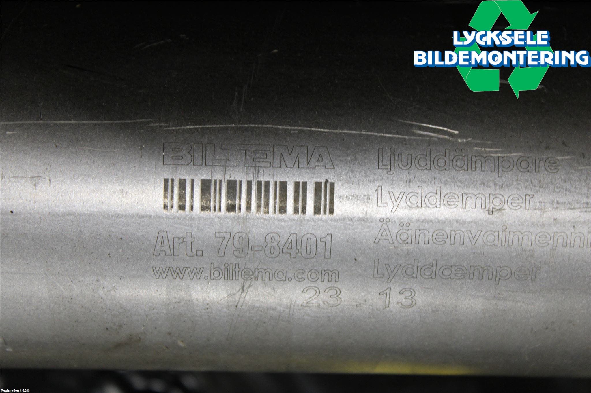 Mopedbil Ligier LIGIER JS 50 Avgasrör Främre-Mitt-Bak