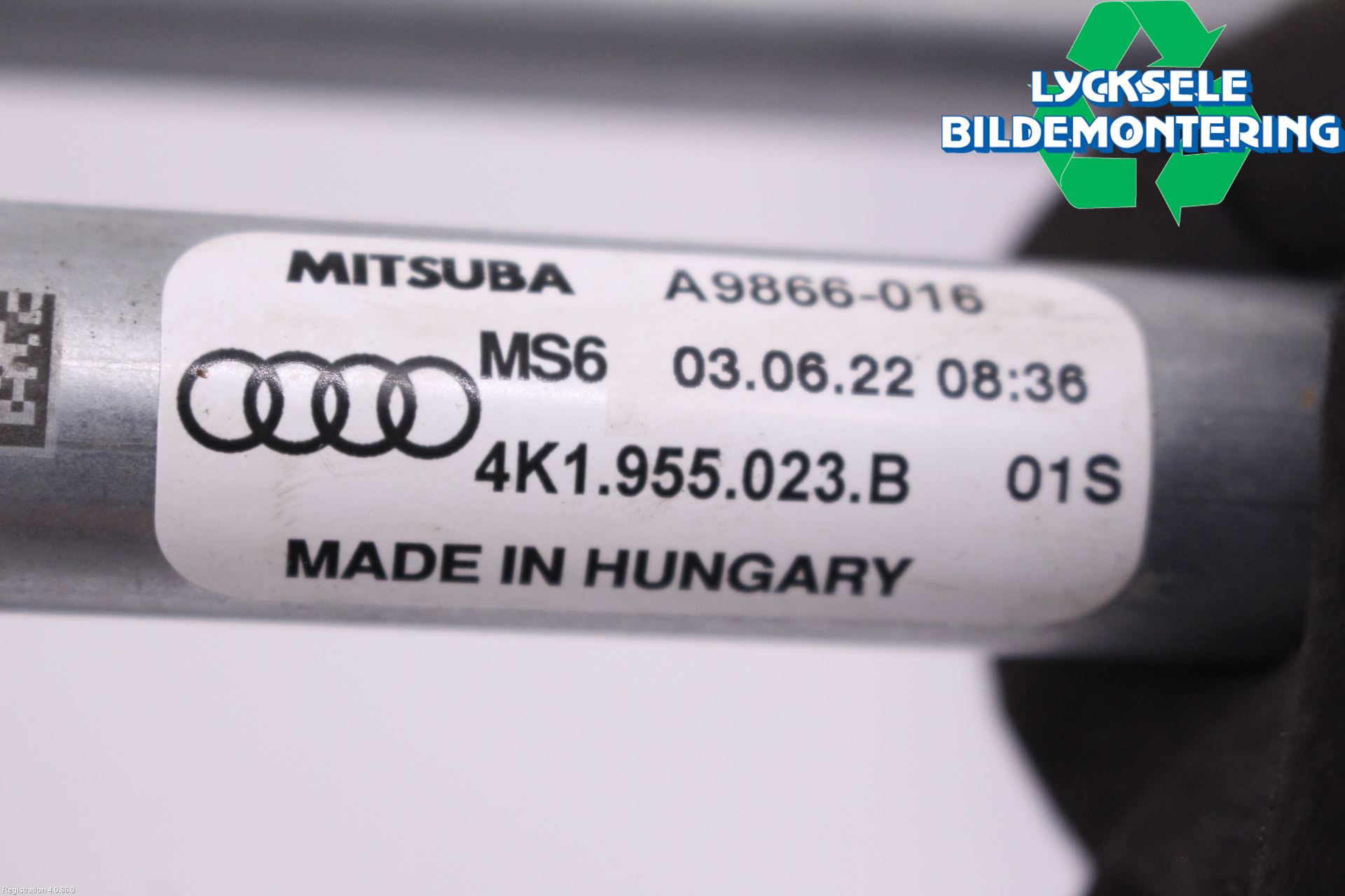 Audi A6/S6 E-TRON 24- Torkarmekanism Vindruta