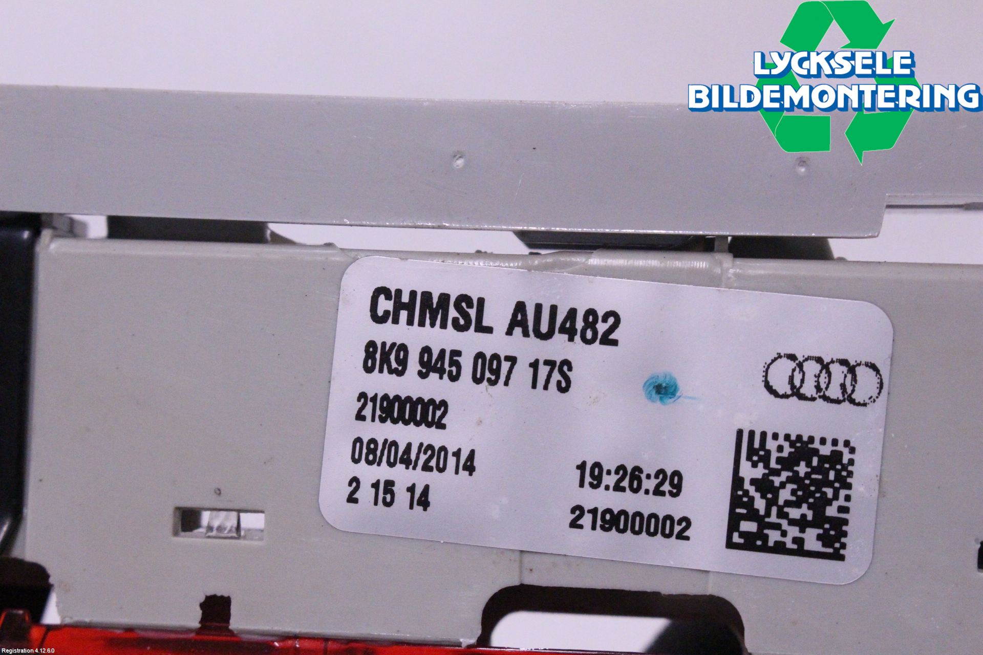 Audi A4 ALLROAD 09-16 Bromsljus Bakruta