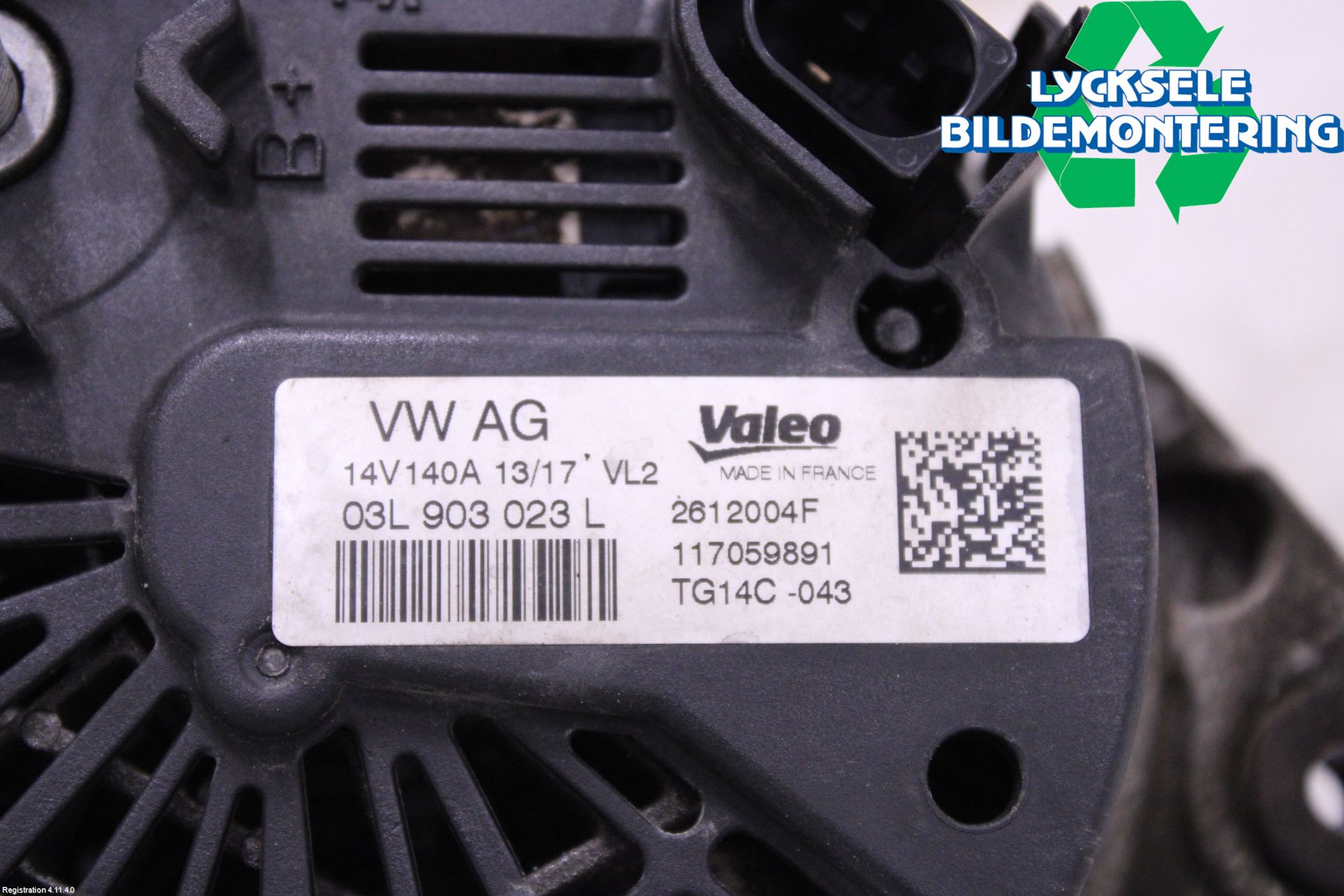 Volkswagen VW CADDY 16-20 Generator