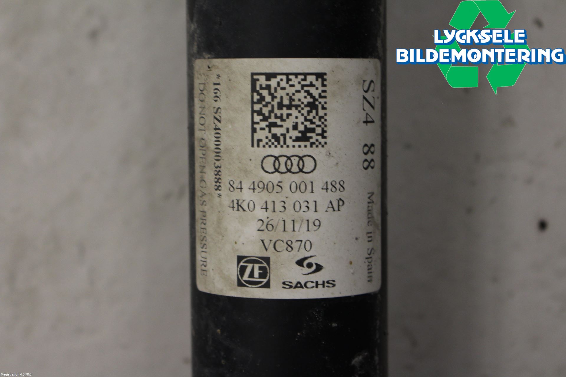 Audi A6 F2/C8 19- Fjäderben Fram Vänster