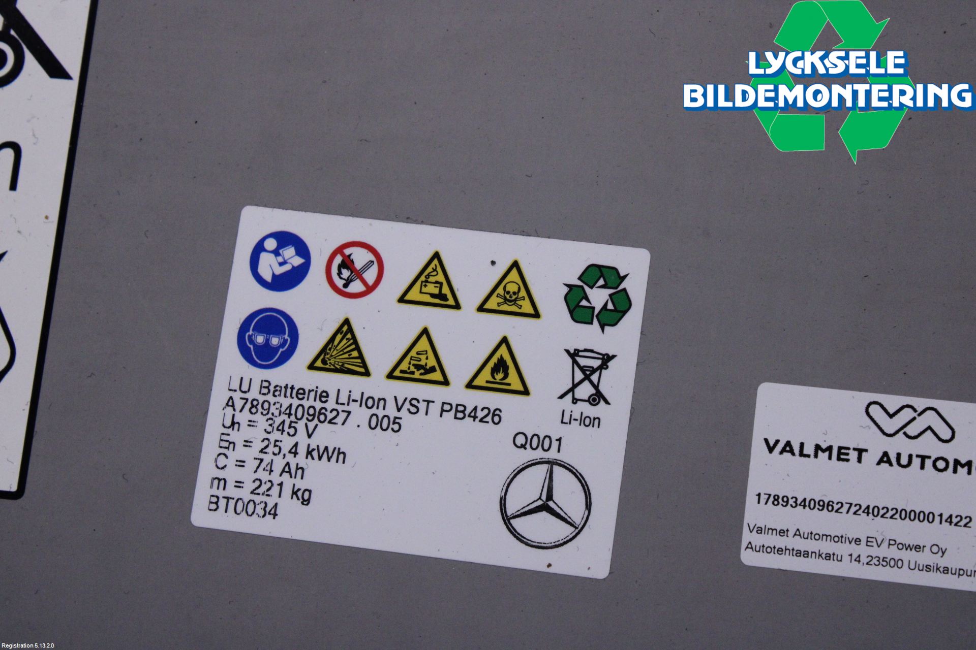 Mercedes-Benz MB C-KLASS (W206) 21- Batteri Högspänning