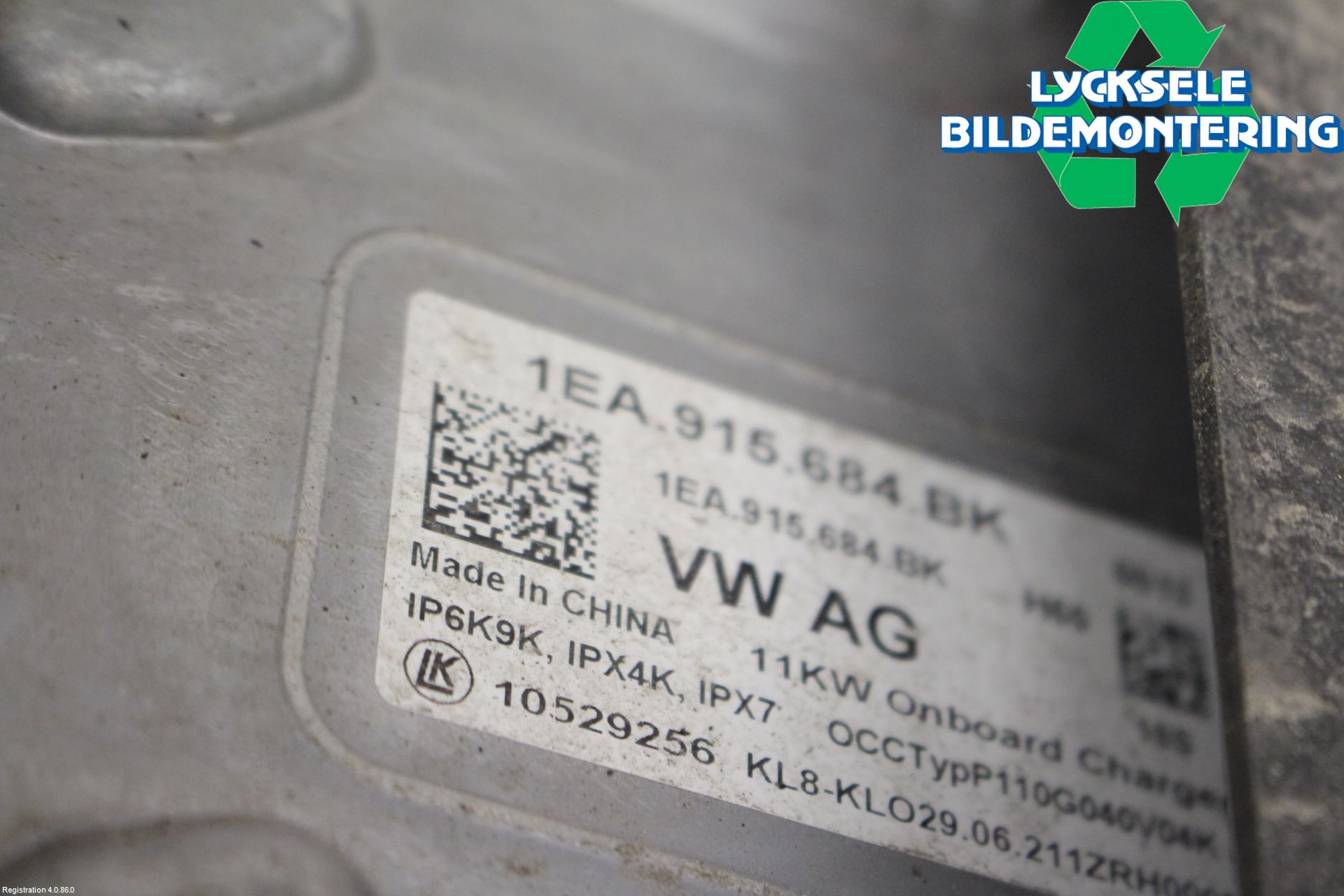 Volkswagen VW ID.4 21- Batteriladdare Högspänning