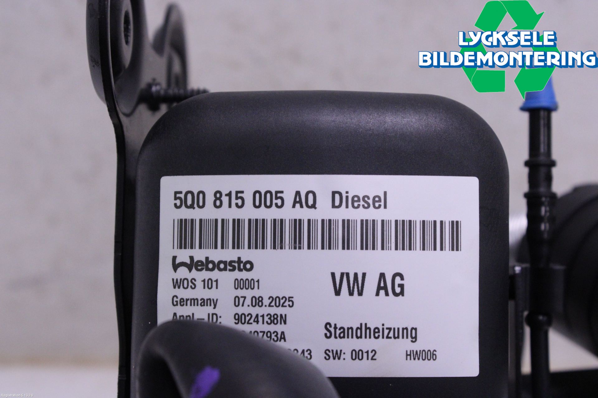 Volkswagen VW T-ROC 18- Dieselvärmare