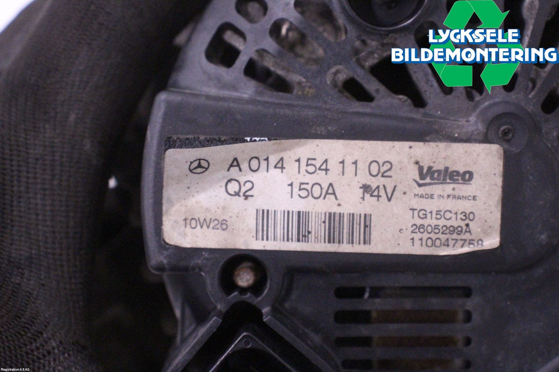 Mercedes-Benz MB C-KLASS (W204) 07-15 Generator