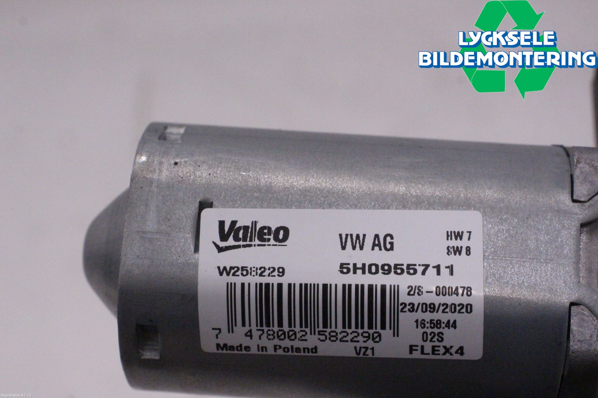 Volkswagen VW ID.3 21- Torkarmotor Baklucka