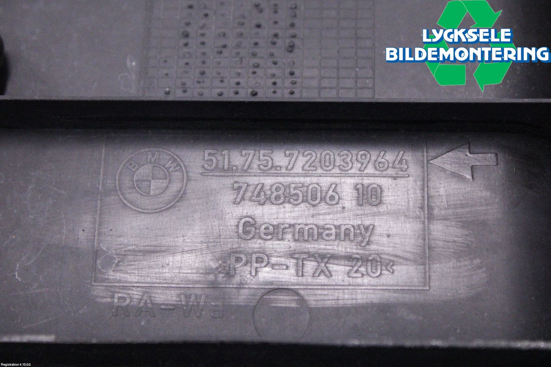 BMW 5 E60/61 Sed/Tou 02-10 Deflektor Plåt-Plast Kylning