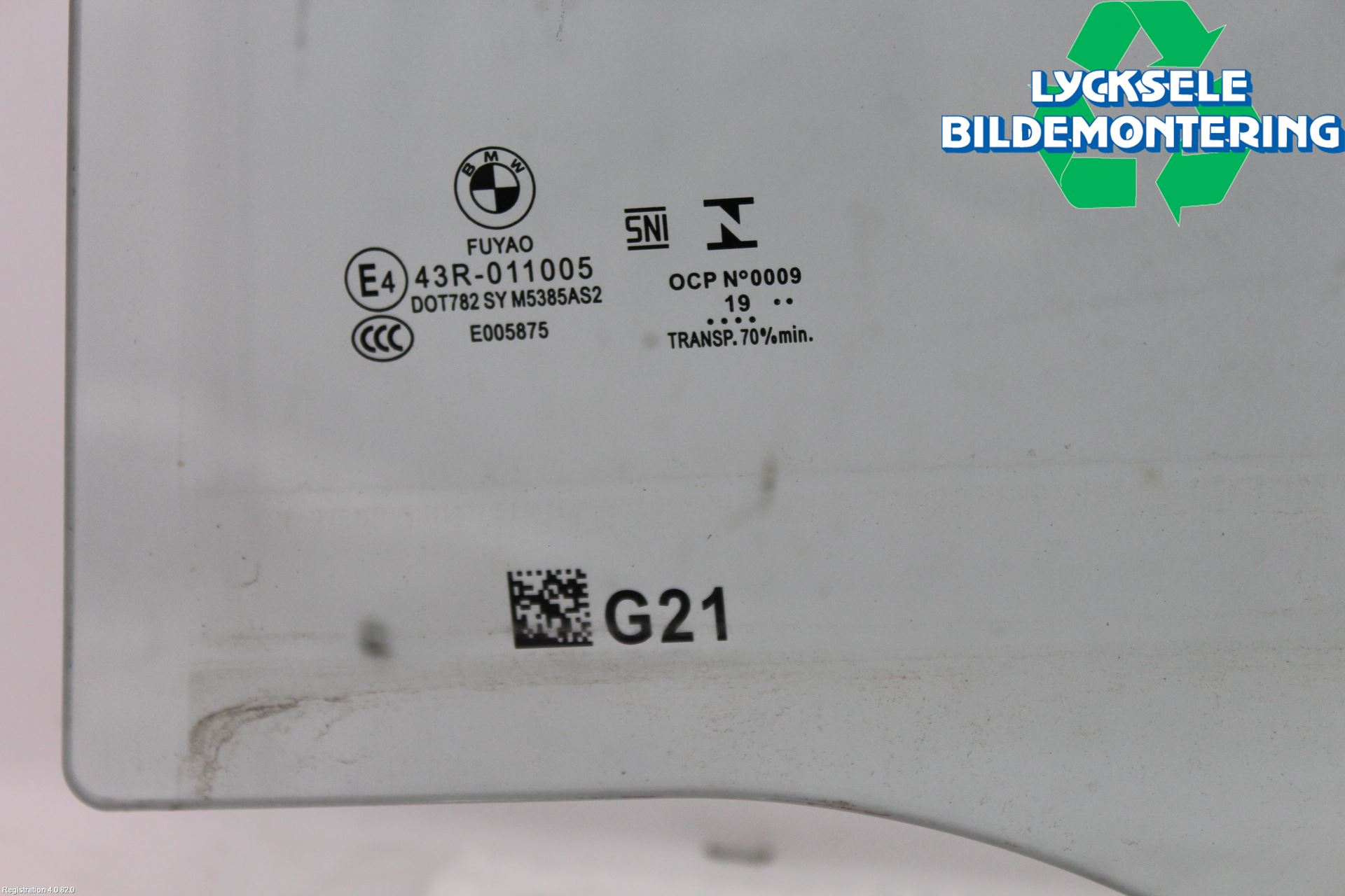 BMW 3 G20/G21/G80/G81 19- Dörruta Bak Vänster