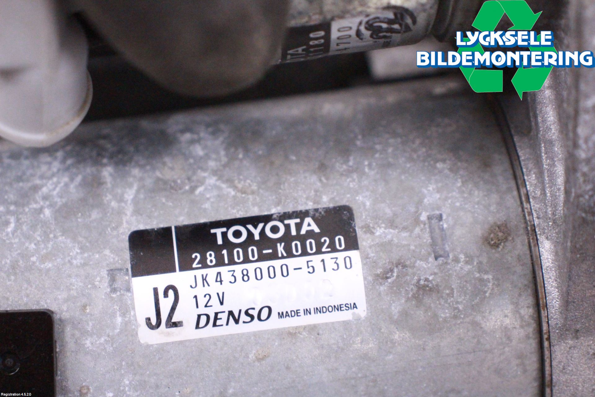 Toyota YARIS XP21 20- Startmotor