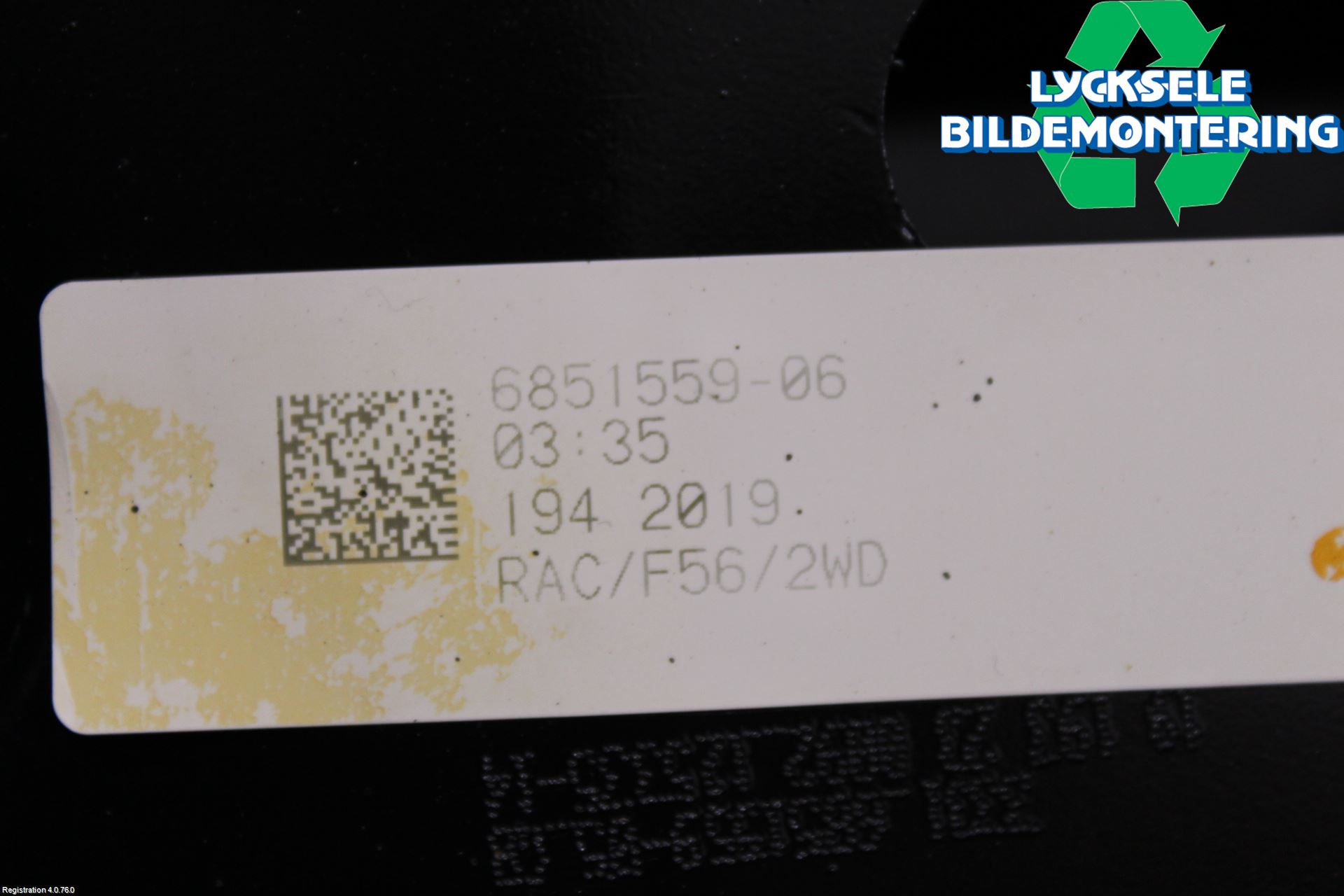 Mini ONE/COOPER 3DR F56 14-24 Bakaxelbalk